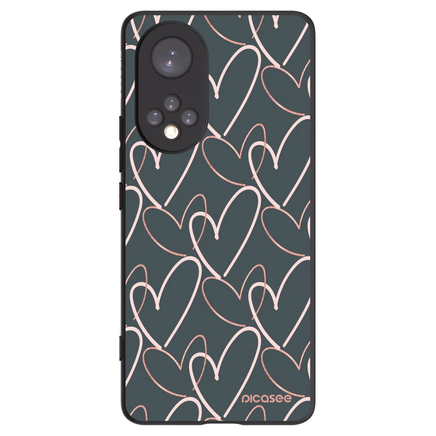 Picasee husă neagră din silicon pentru Honor 50 5G - Lots of love
