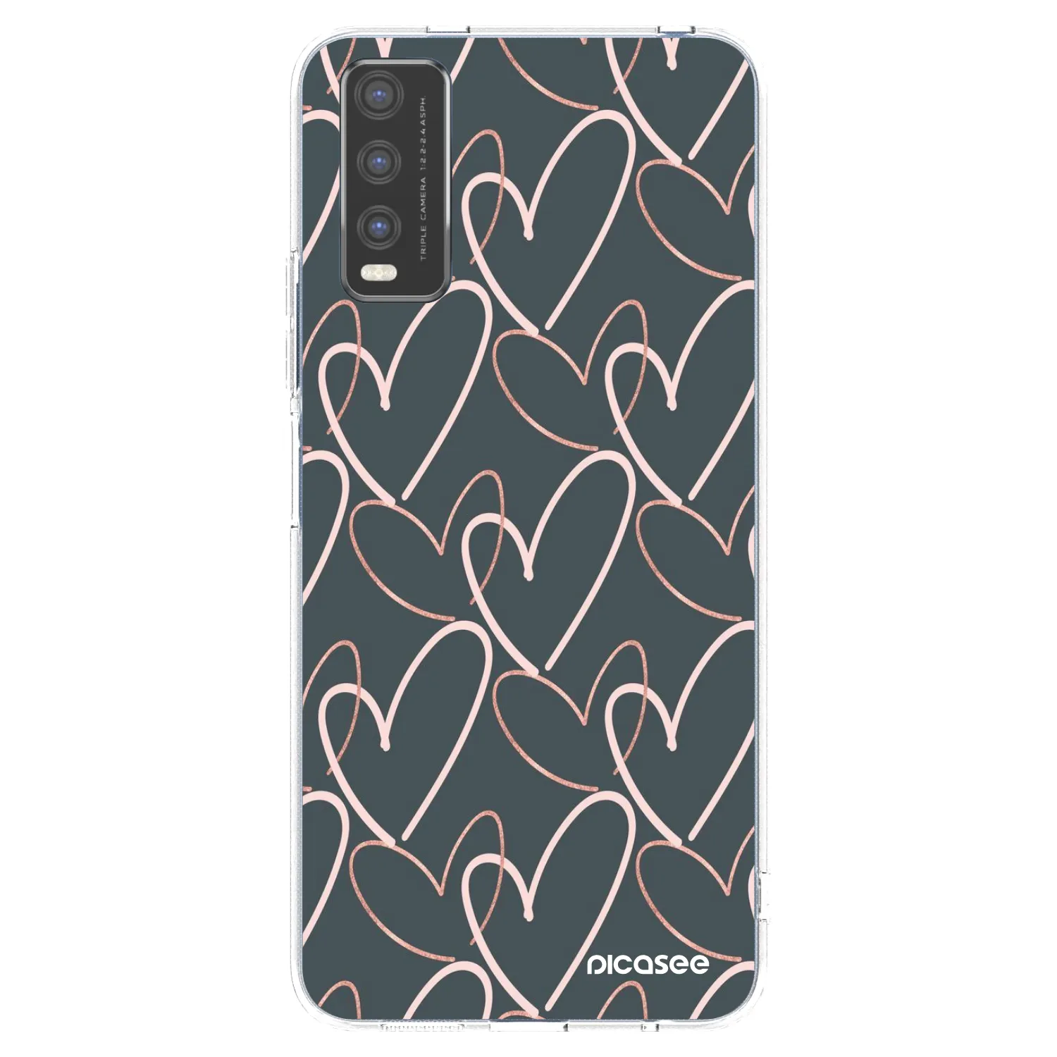 Picasee husă transparentă din silicon pentru Vivo Y20s - Lots of love