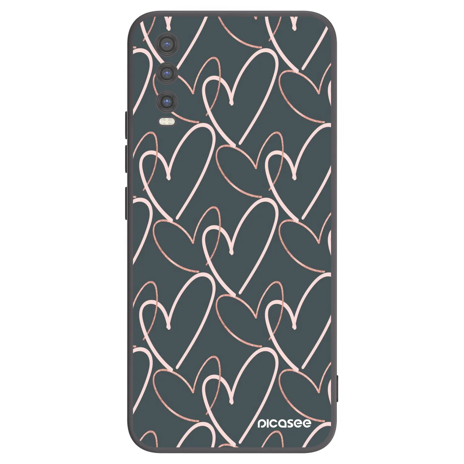 Picasee husă neagră din silicon pentru Vivo Y20s - Lots of love