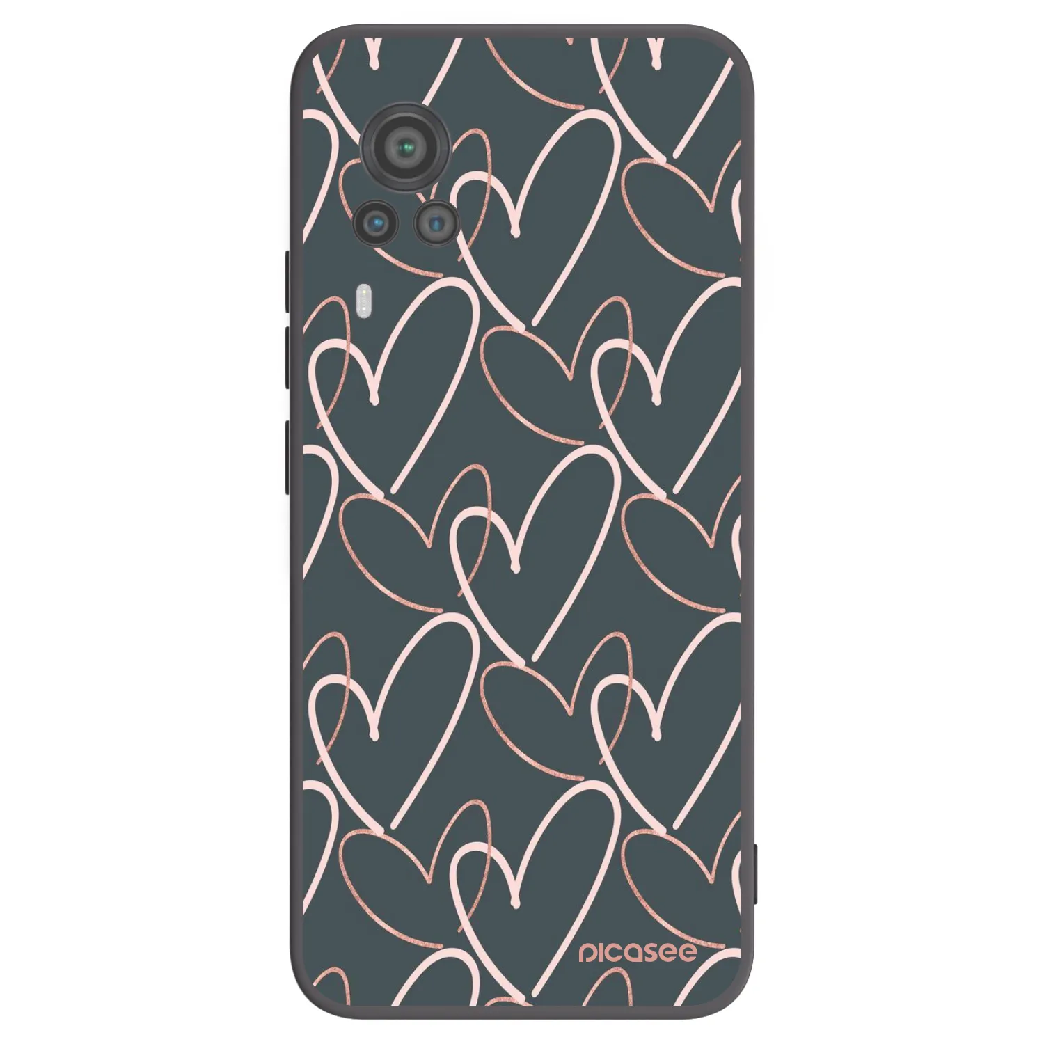 Picasee husă neagră din silicon pentru Vivo X60 Pro 5G - Lots of love