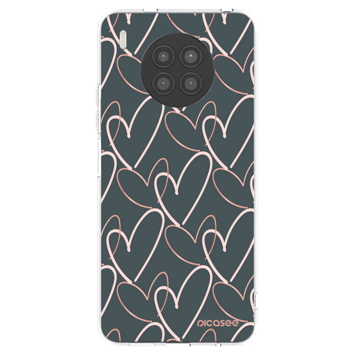 Picasee husă transparentă din silicon pentru Huawei Nova 8i - Lots of love