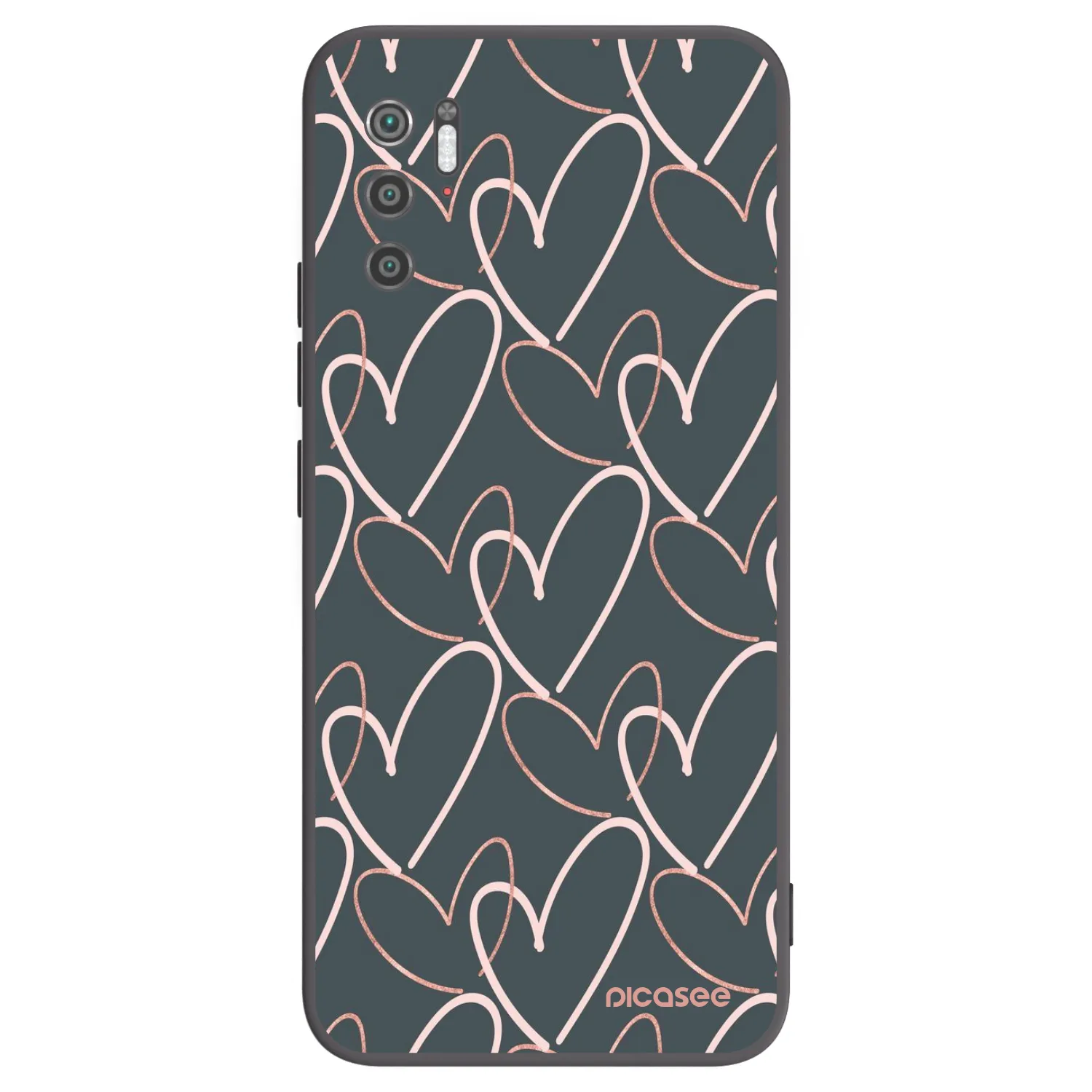 Picasee husă neagră din silicon pentru Xiaomi Poco M3 Pro 5G - Lots of love