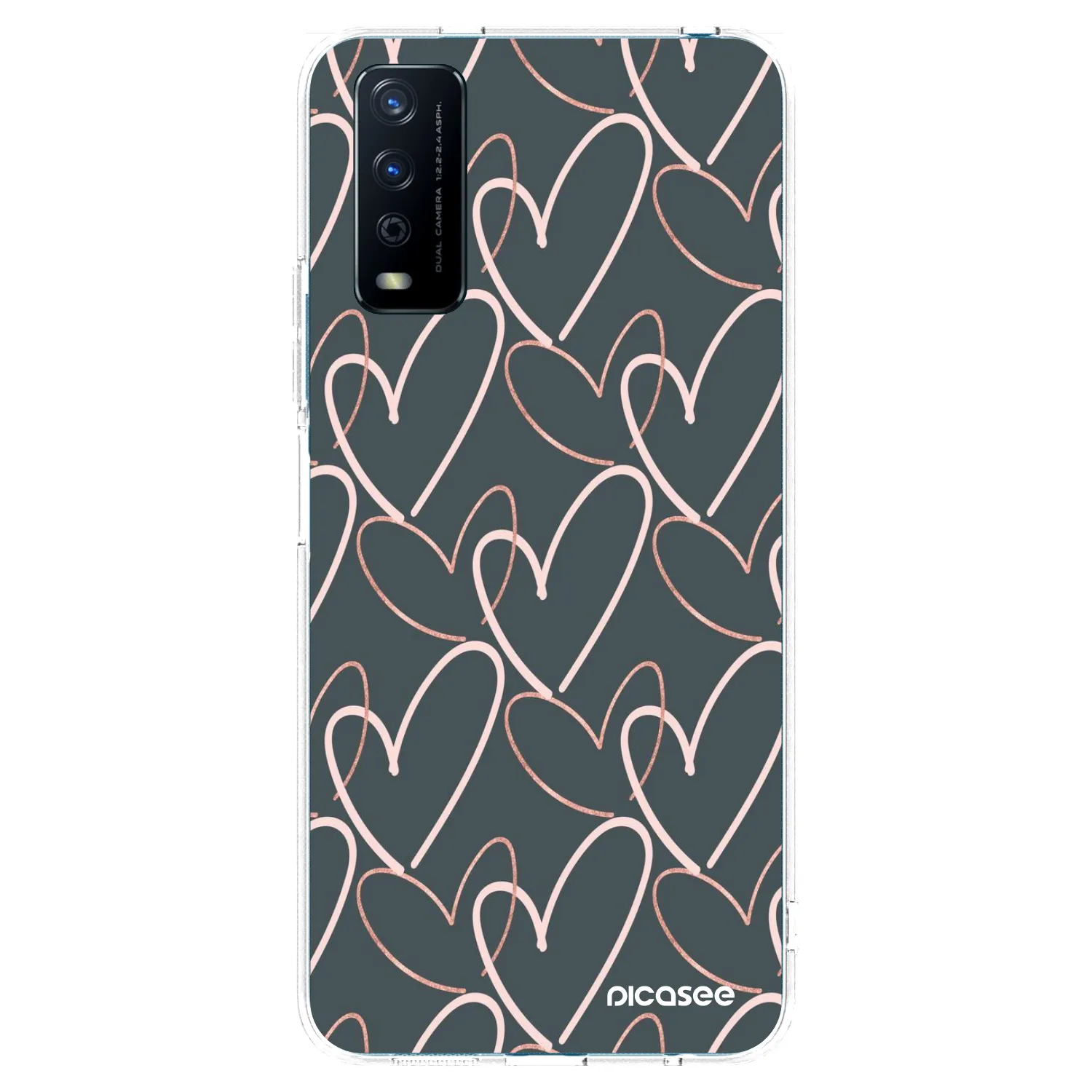 Picasee husă transparentă din silicon pentru Vivo Y11s - Lots of love