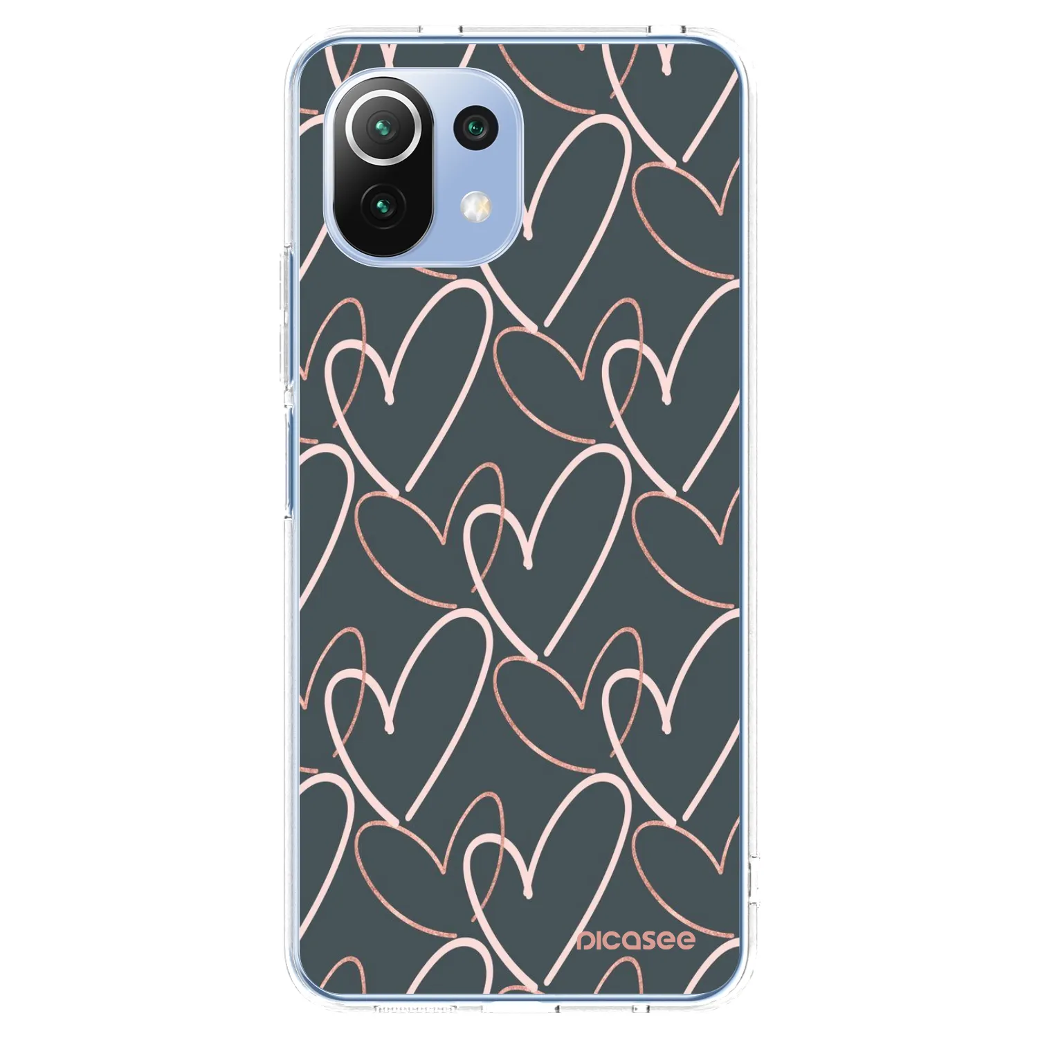 Picasee husă transparentă din silicon pentru Xiaomi 11 Lite 5G NE - Lots of love