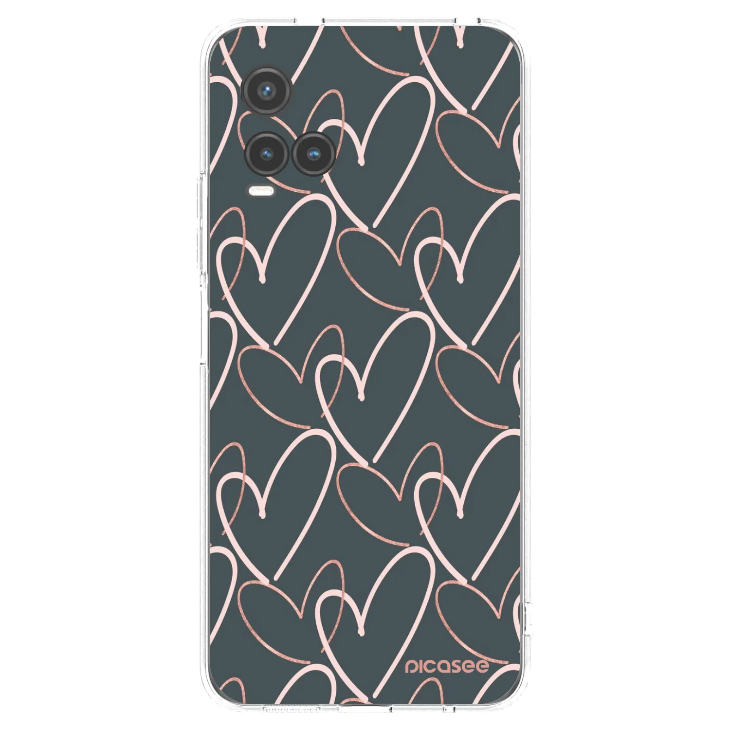 Picasee husă transparentă din silicon pentru Vivo Y33s - Lots of love
