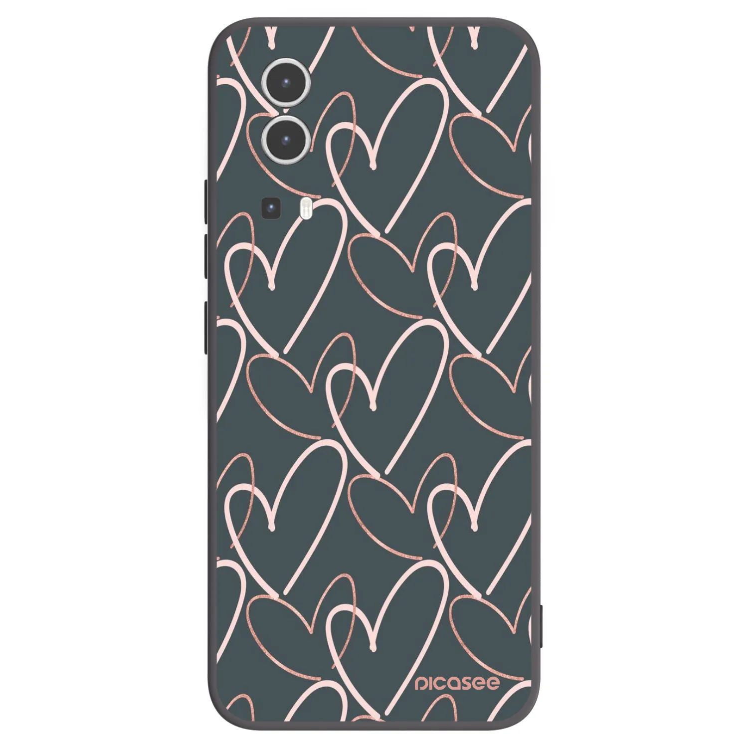Picasee husă neagră din silicon pentru Vivo Y72 5G - Lots of love