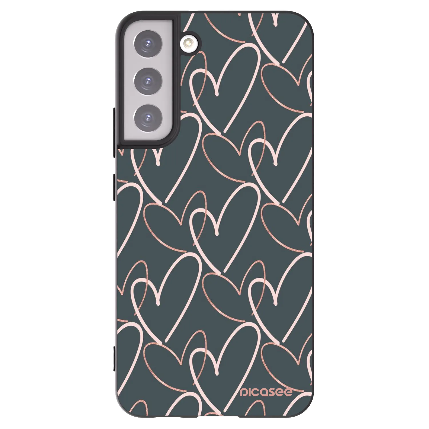 Picasee husă neagră din silicon pentru Samsung Galaxy S22+ 5G - Lots of love