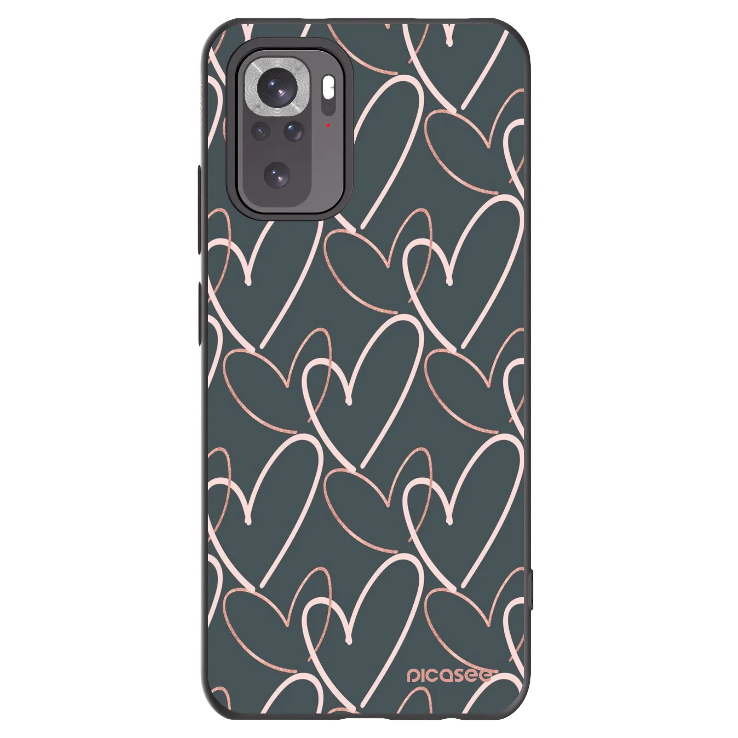 Picasee husă neagră din silicon pentru Xiaomi Redmi Note 11S 4G - Lots of love