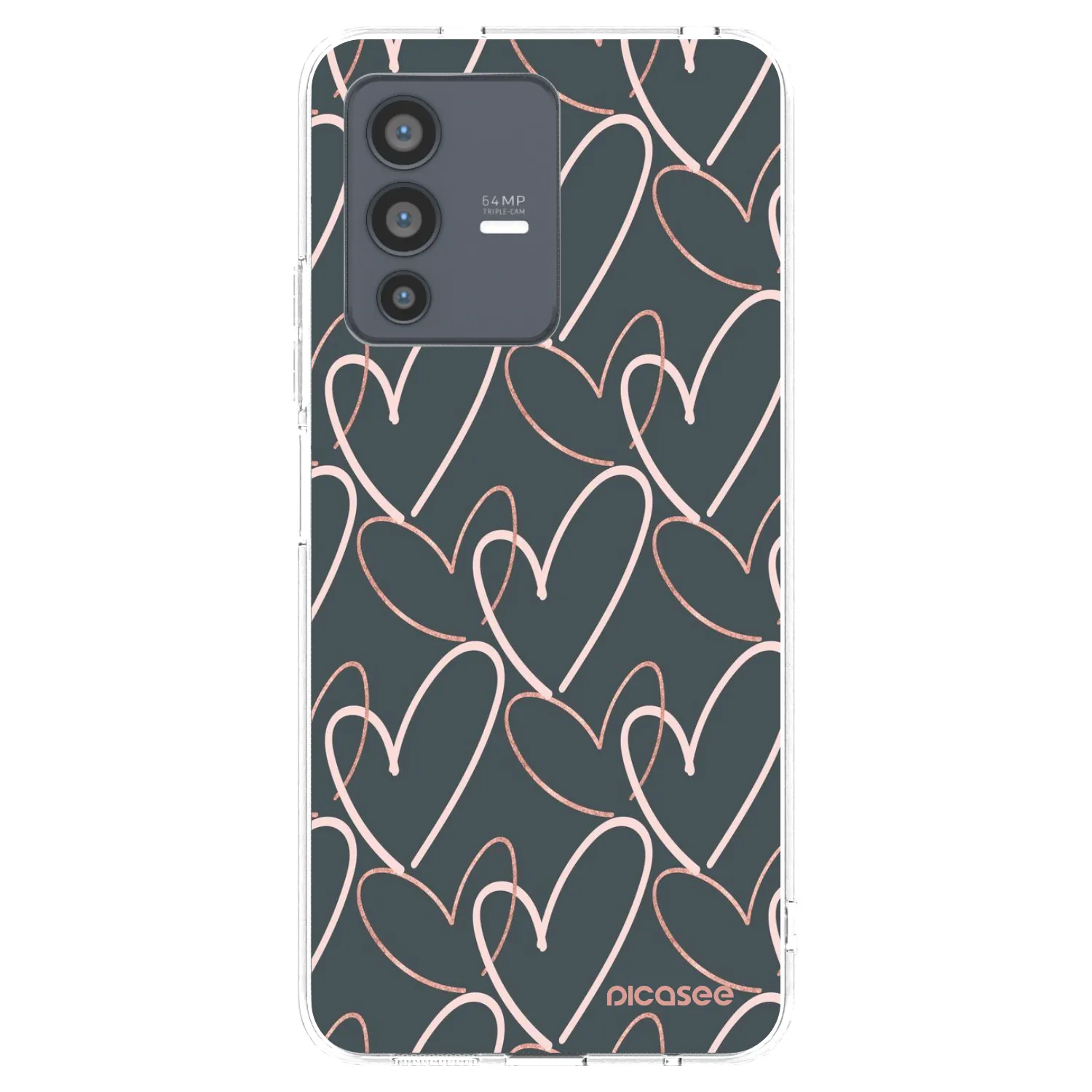 Picasee husă transparentă din silicon pentru Vivo V23 5G - Lots of love