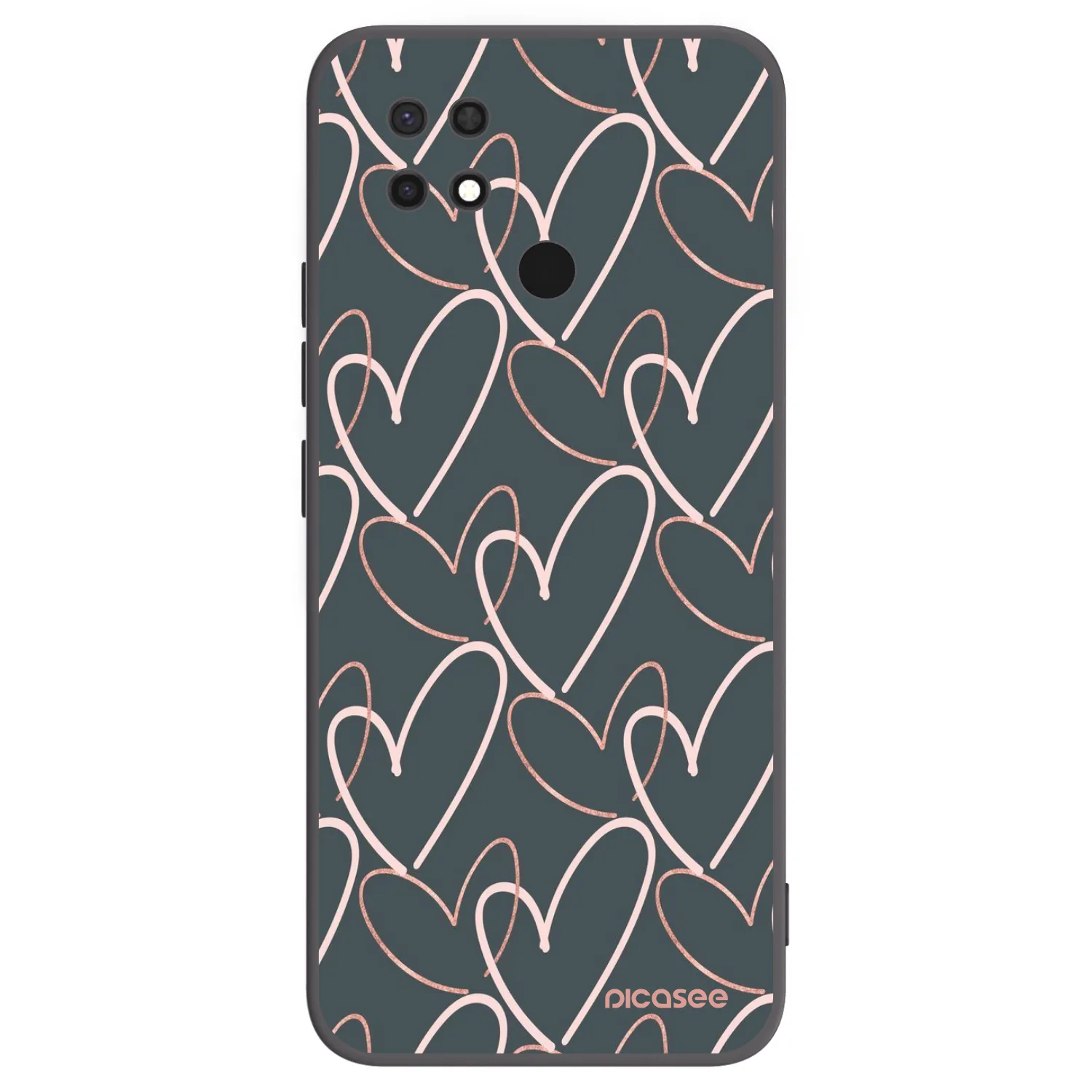 Picasee husă neagră din silicon pentru Xiaomi Redmi 10C - Lots of love