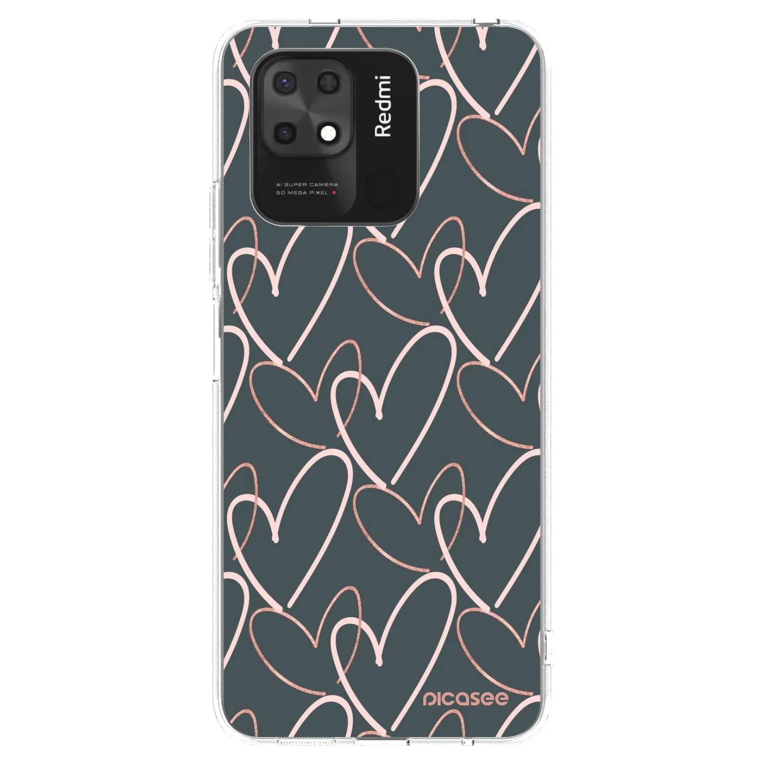 Picasee husă transparentă din silicon pentru Xiaomi Redmi 10C - Lots of love