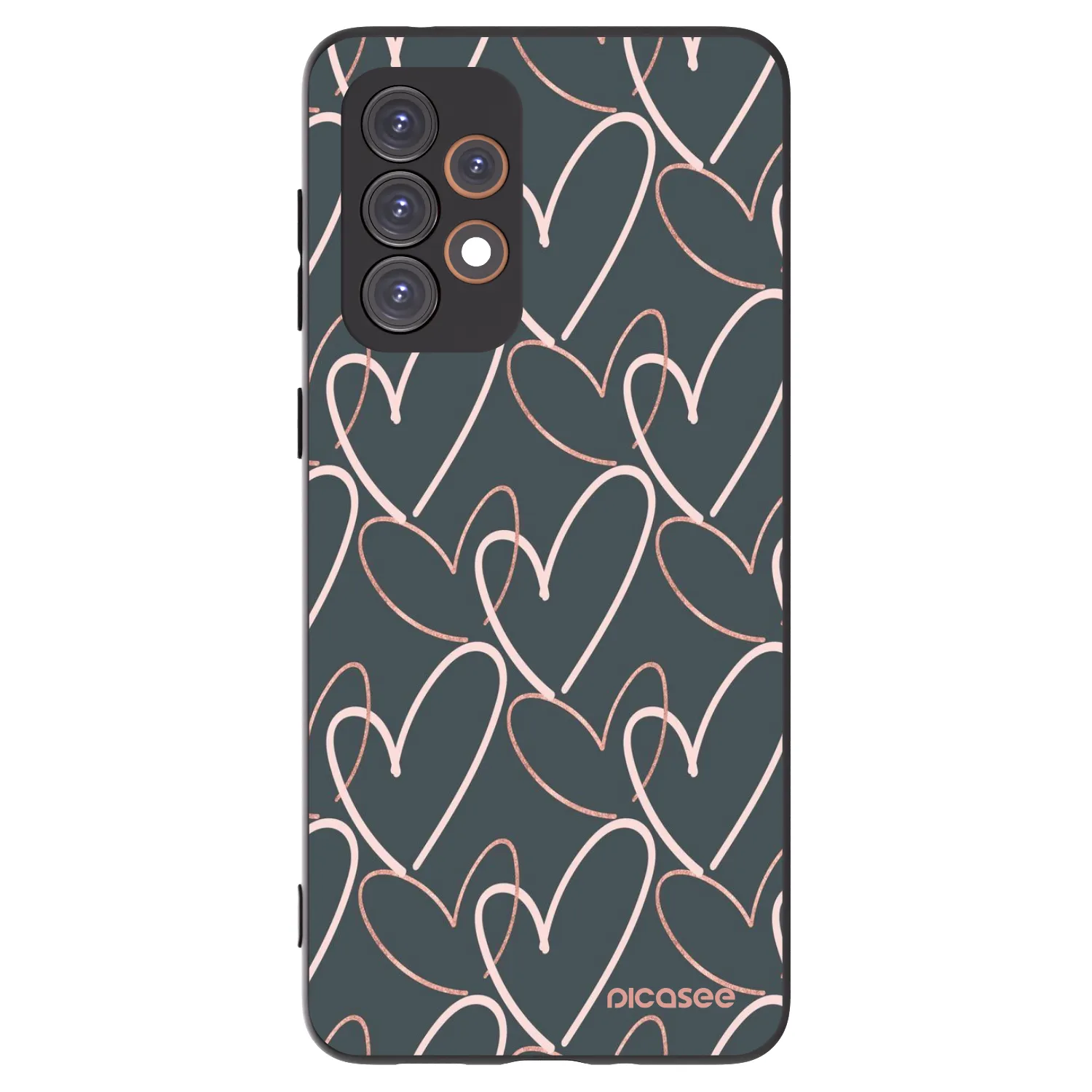 Picasee husă neagră din silicon pentru Samsung Galaxy A33 5G A336 - Lots of love