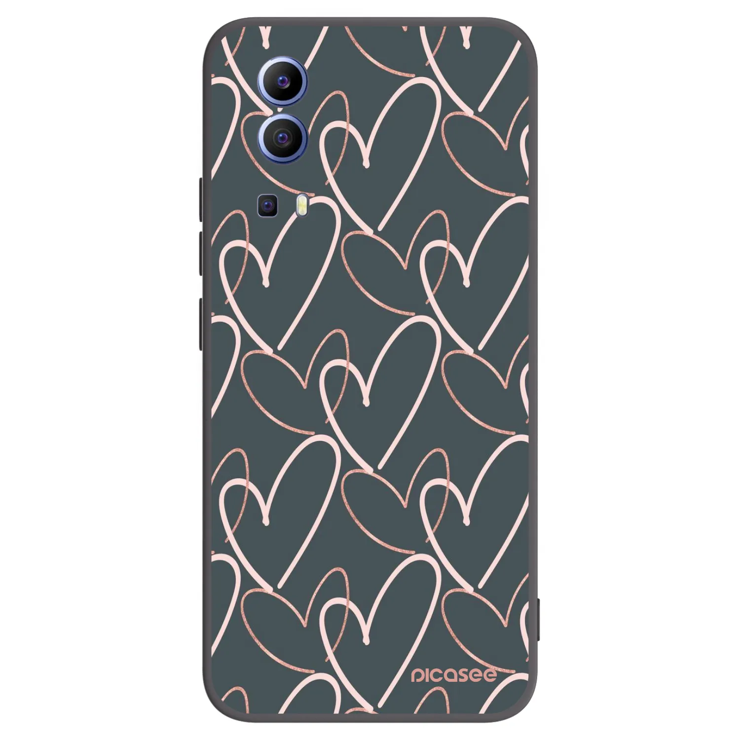 Picasee husă neagră din silicon pentru Vivo Y52 5G - Lots of love