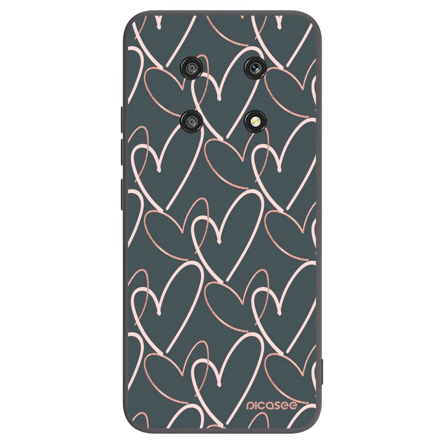 Picasee husă neagră din silicon pentru Honor Magic4 Lite 5G - Lots of love