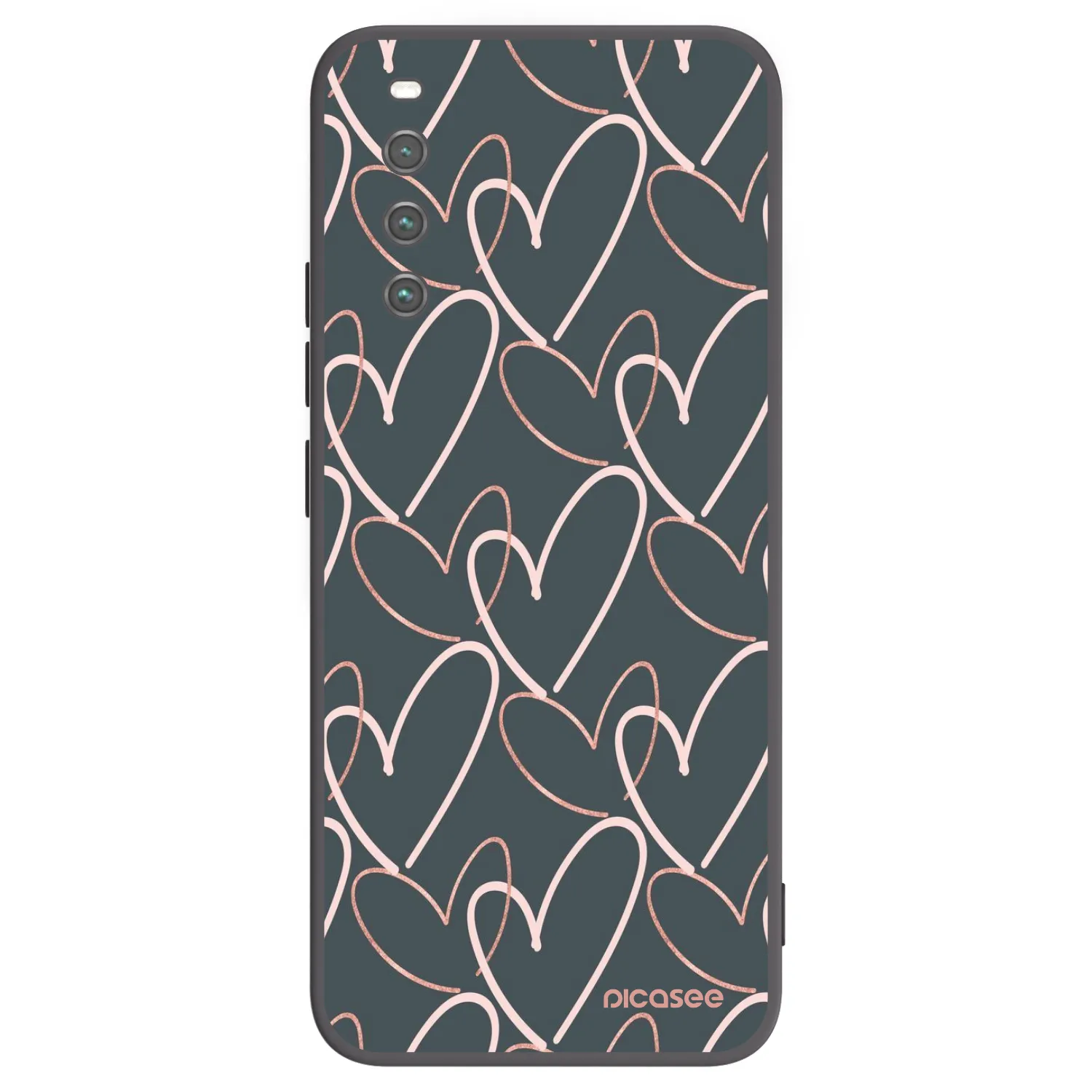 Picasee husă neagră din silicon pentru Sony Xperia 10 IV 5G - Lots of love