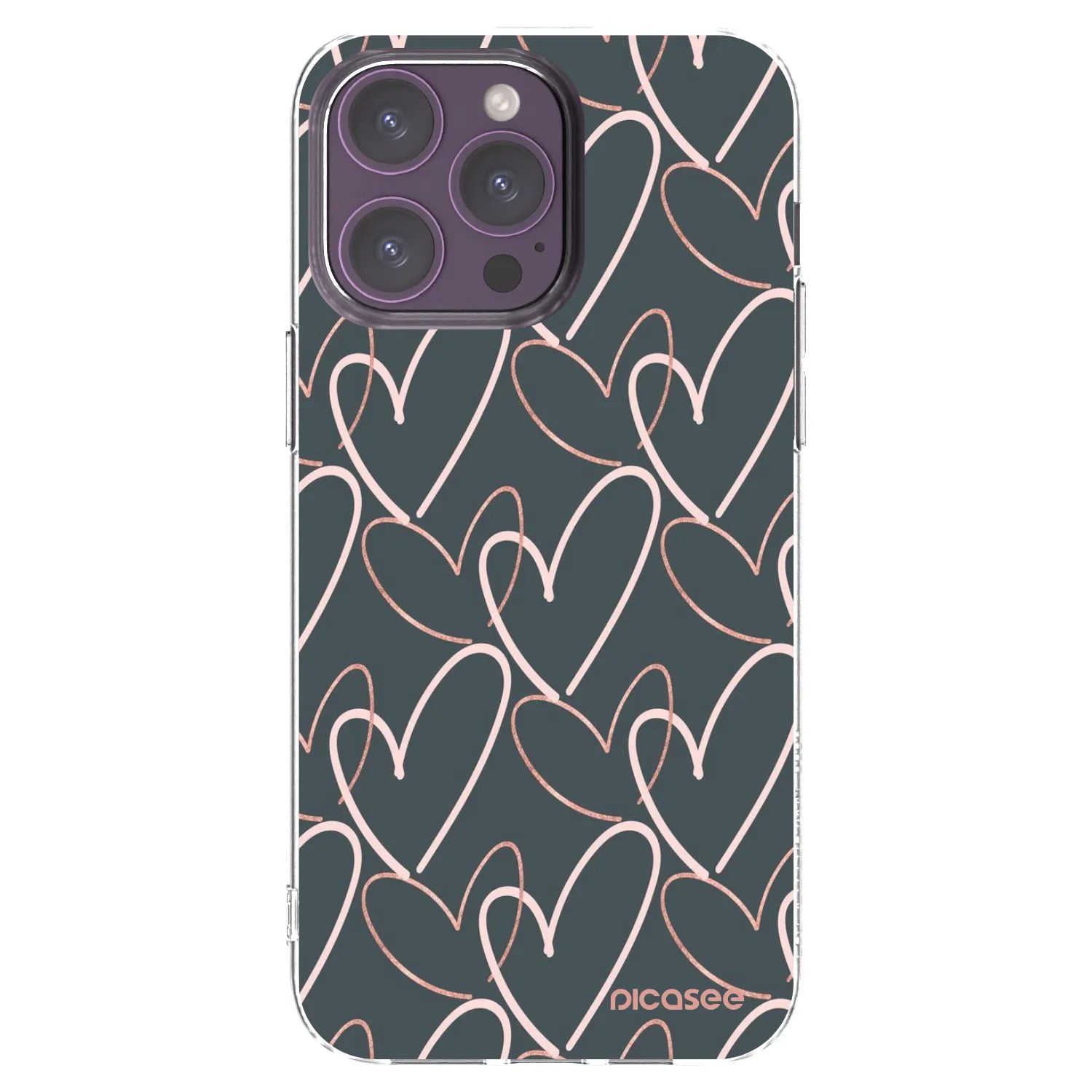 Picasee husă transparentă din silicon pentru Apple iPhone 14 Pro Max - Lots of love