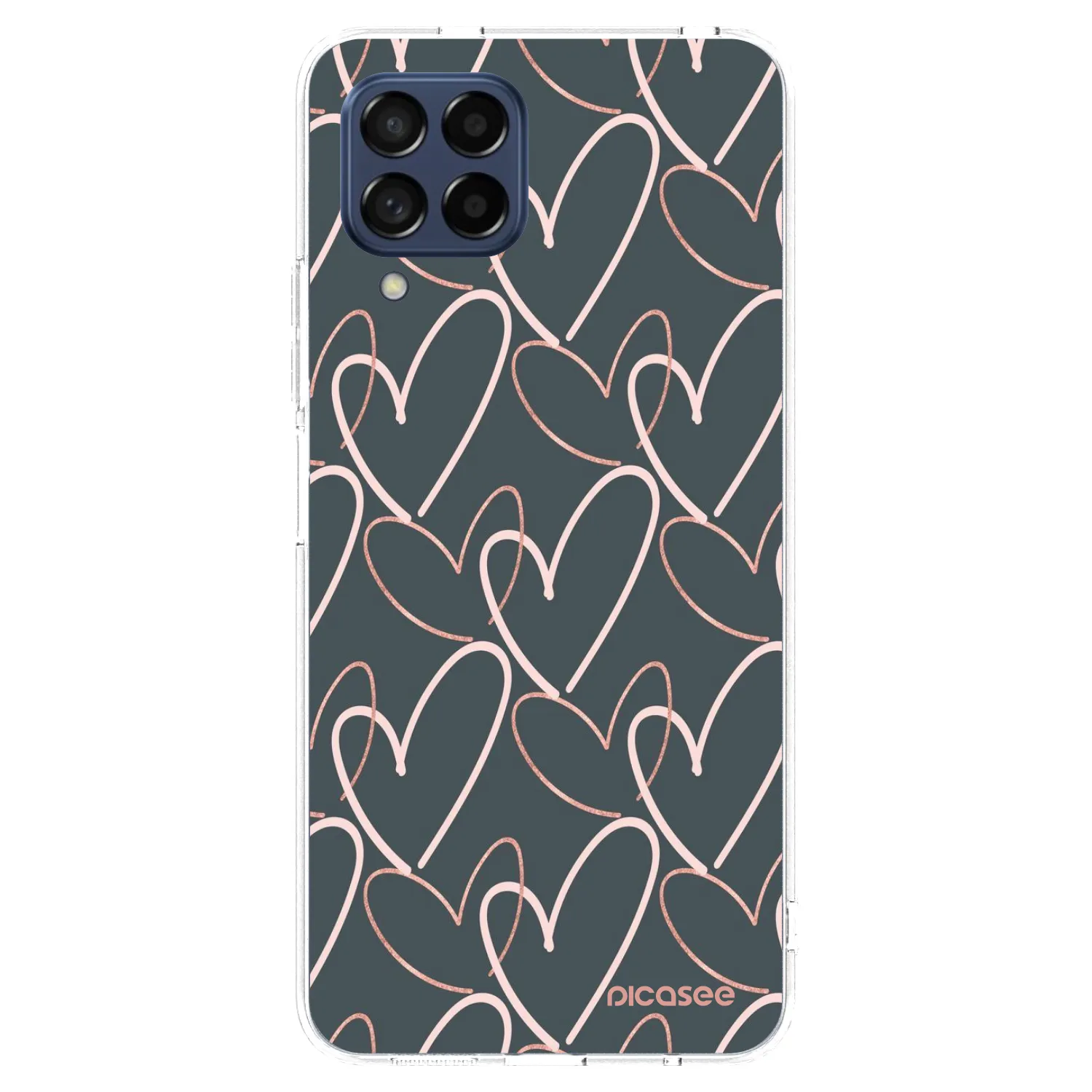 Picasee husă transparentă din silicon pentru Samsung Galaxy M53 5G - Lots of love