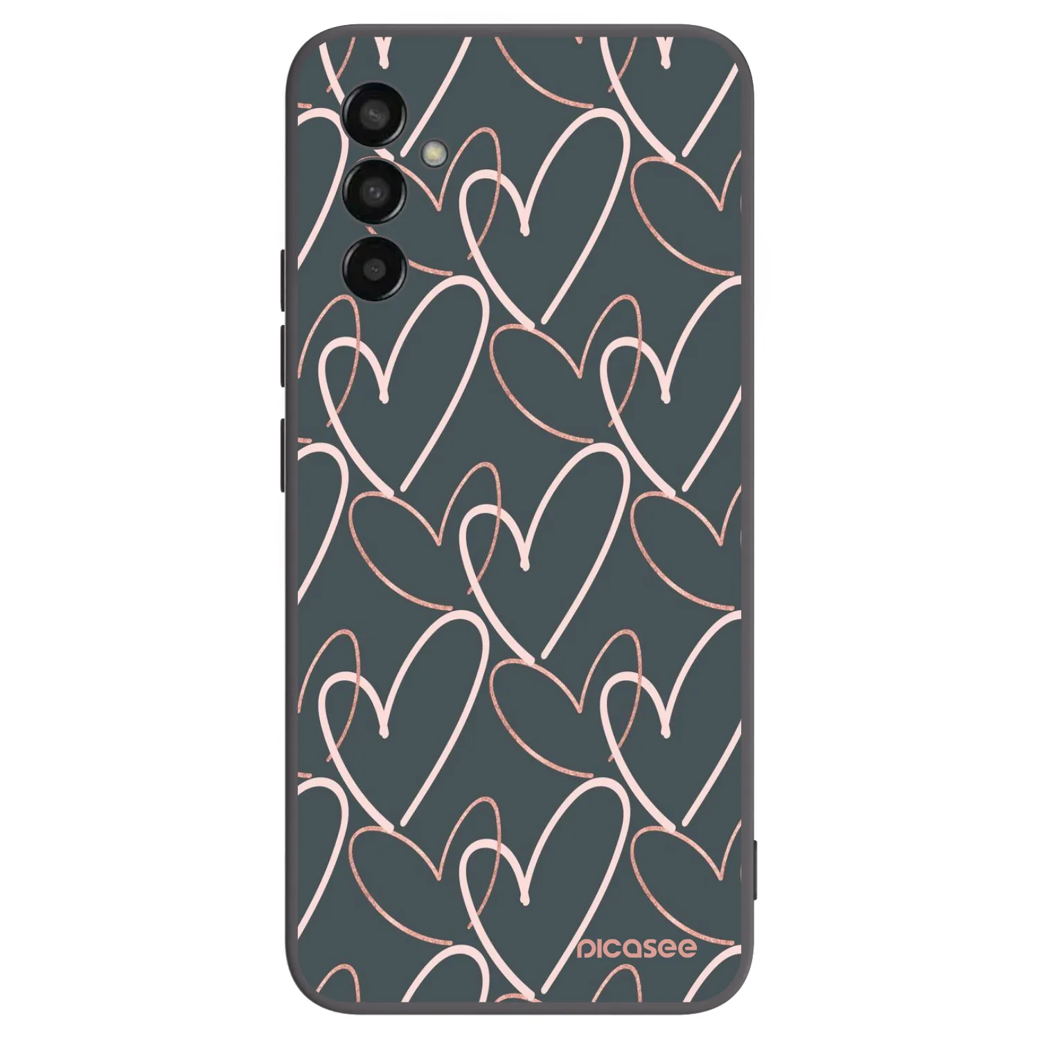 Picasee husă neagră din silicon pentru Samsung Galaxy M13 M135F - Lots of love