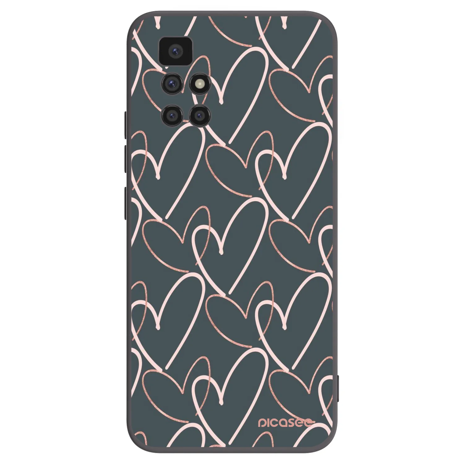 Picasee husă neagră din silicon pentru Xiaomi Redmi 10 (2022) - Lots of love