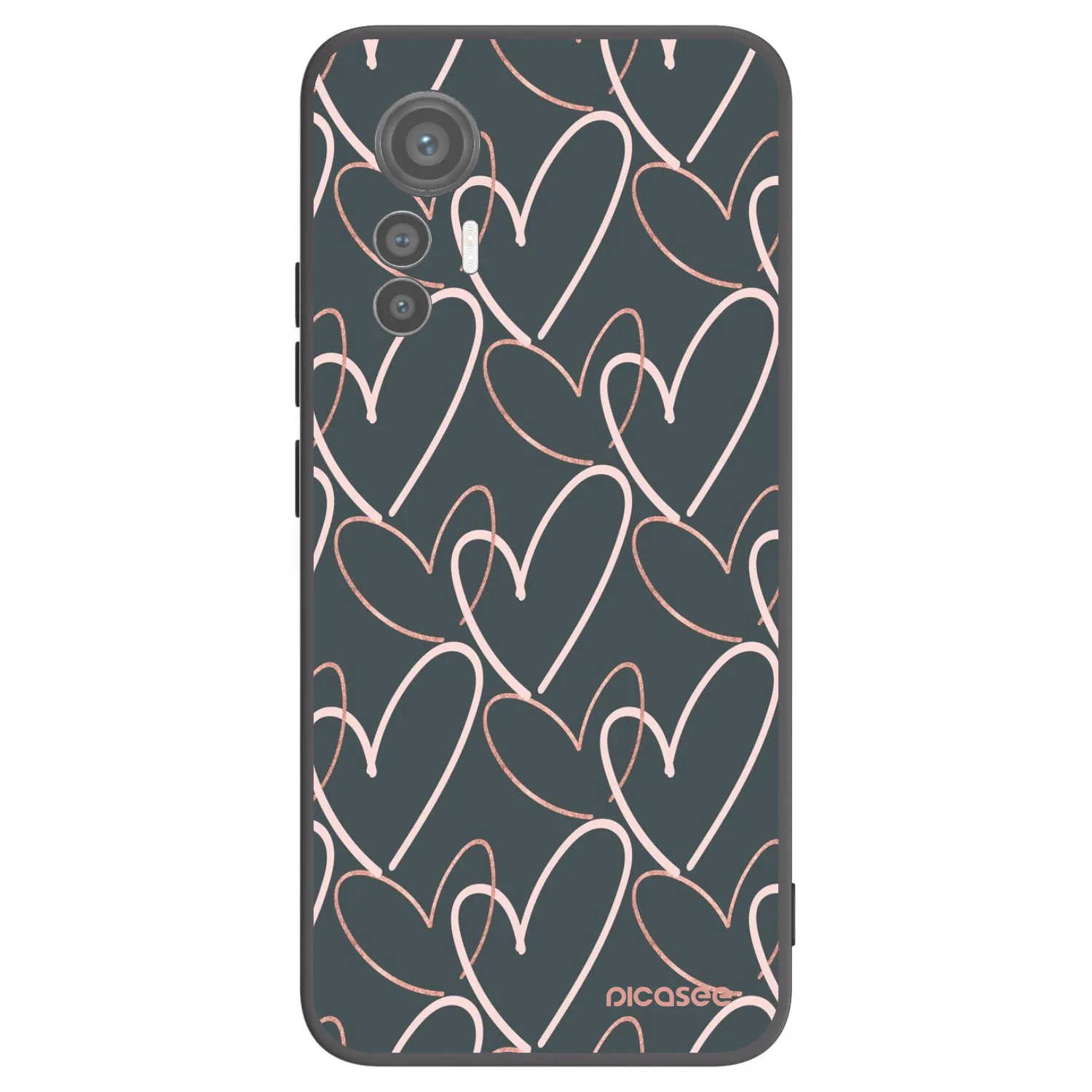 Picasee husă neagră din silicon pentru Xiaomi 12 Lite - Lots of love