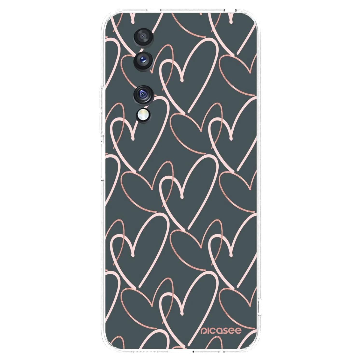 Picasee husă transparentă din silicon pentru Honor 70 - Lots of love