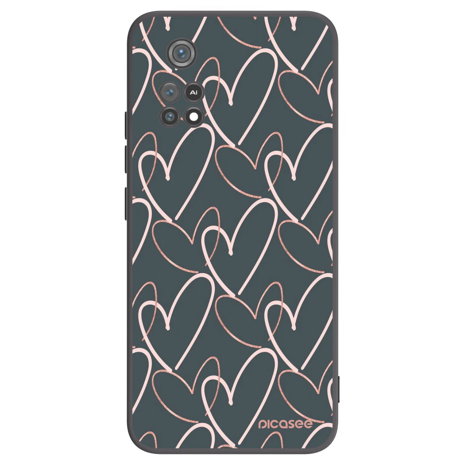 Picasee husă neagră din silicon pentru Xiaomi Poco M4 Pro - Lots of love