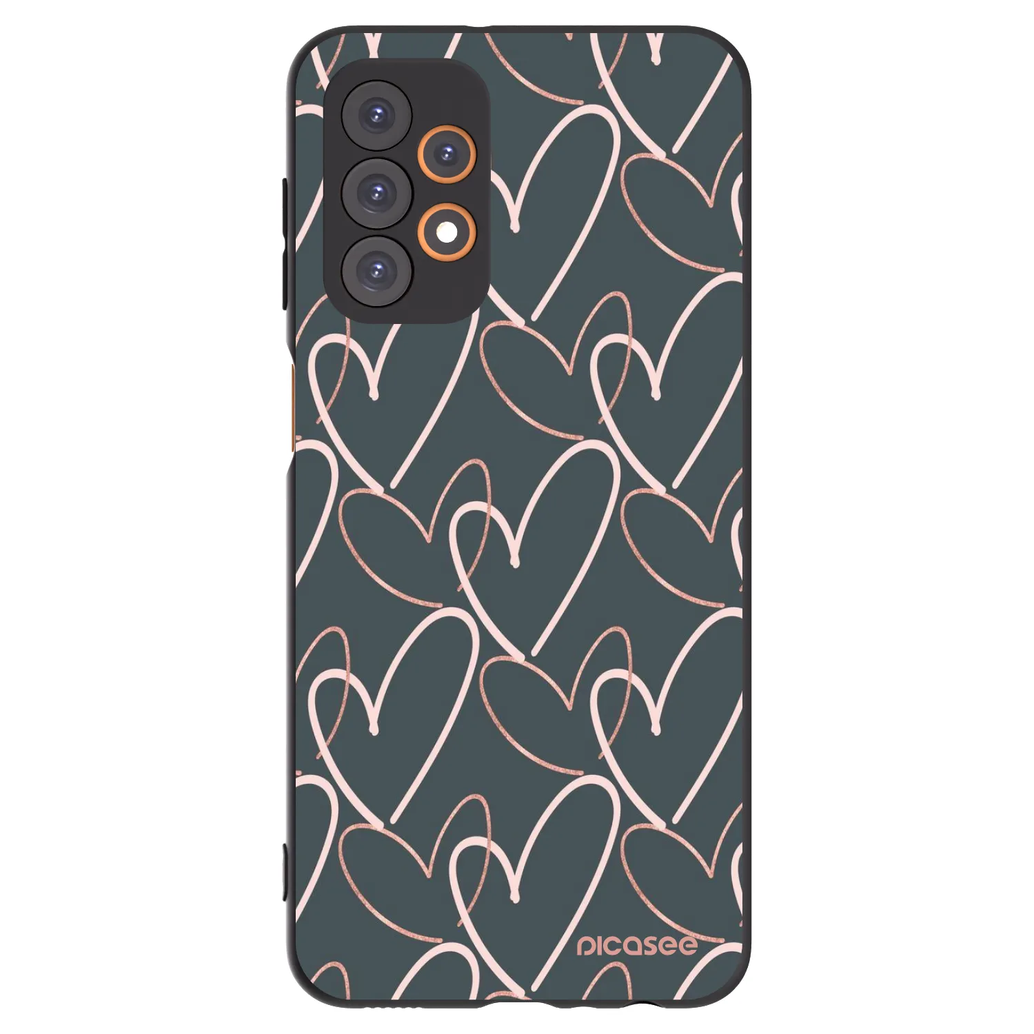 Picasee husă neagră din silicon pentru Samsung Galaxy A23 A236B 5G - Lots of love