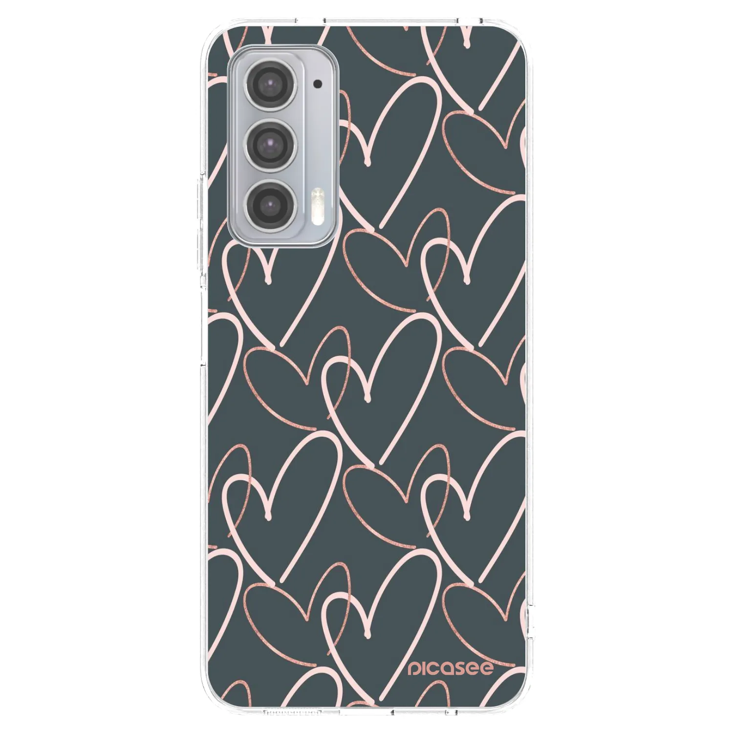 Picasee husă transparentă din silicon pentru Motorola Edge 20 - Lots of love