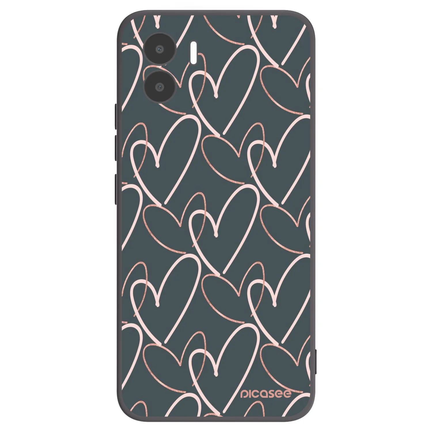 Picasee husă neagră din silicon pentru Xiaomi Redmi A1 - Lots of love