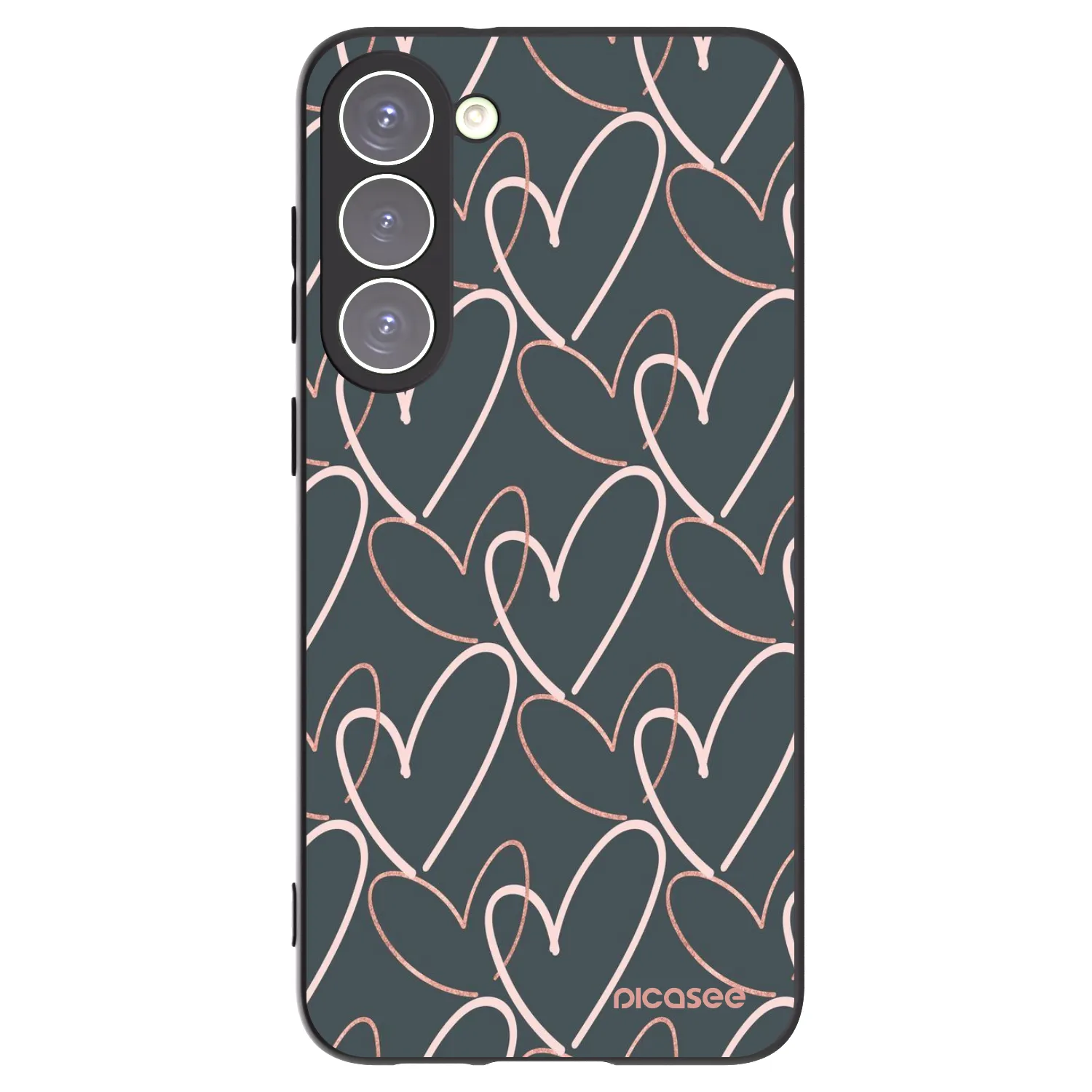 Picasee husă neagră din silicon pentru Samsung Galaxy S23+ 5G - Lots of love