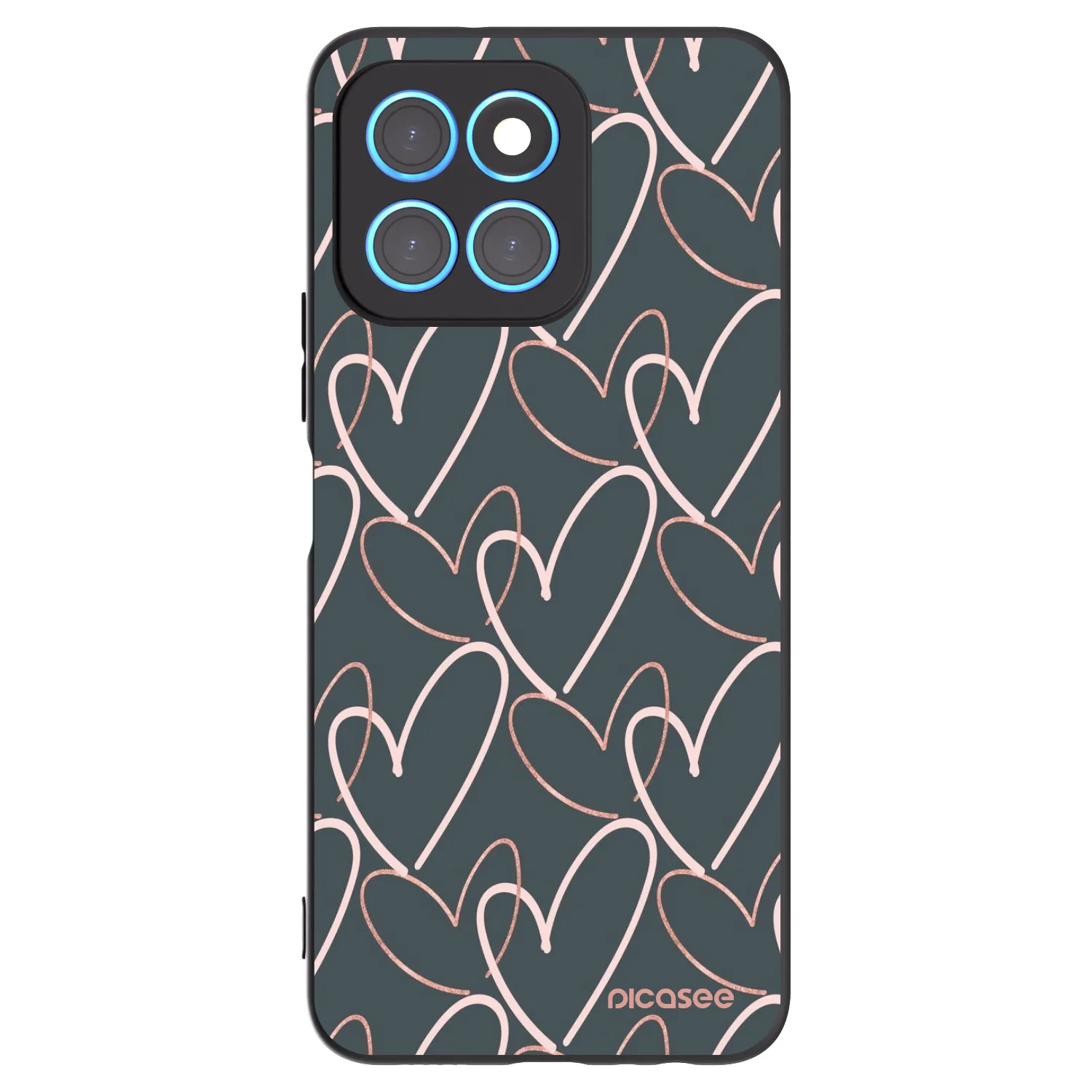 Picasee husă neagră din silicon pentru Honor X6 - Lots of love