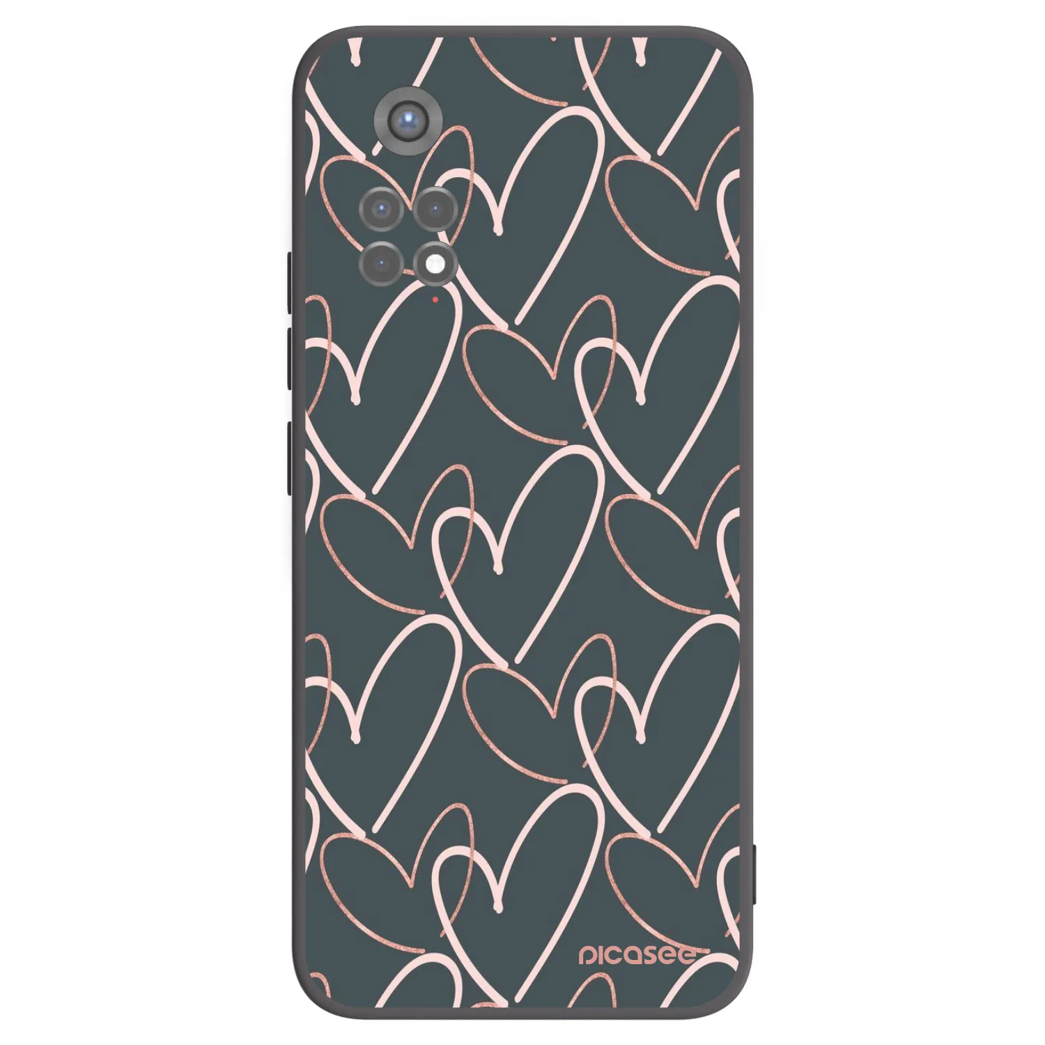 Picasee husă neagră din silicon pentru Xiaomi Redmi Note 11S 5G - Lots of love