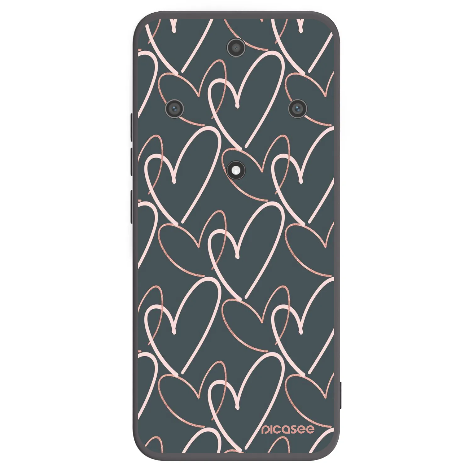 Picasee husă neagră din silicon pentru Honor Magic5 Lite 5G - Lots of love