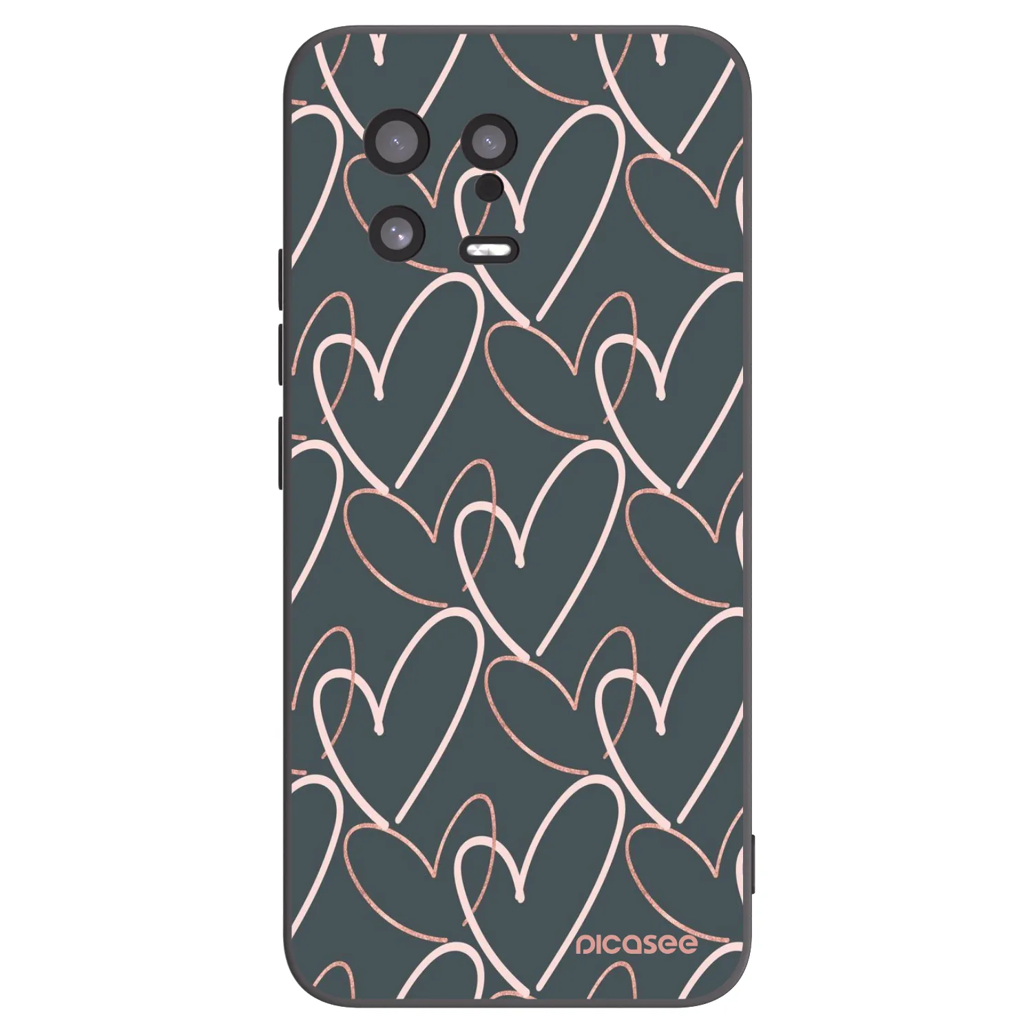 Picasee husă neagră din silicon pentru Xiaomi 13 - Lots of love