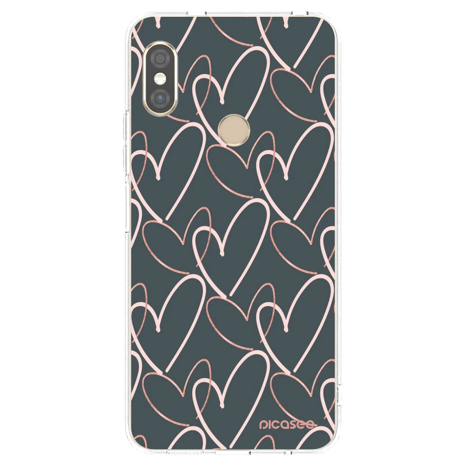 Picasee husă transparentă din silicon pentru Xiaomi Redmi Note 5 Global - Lots of love