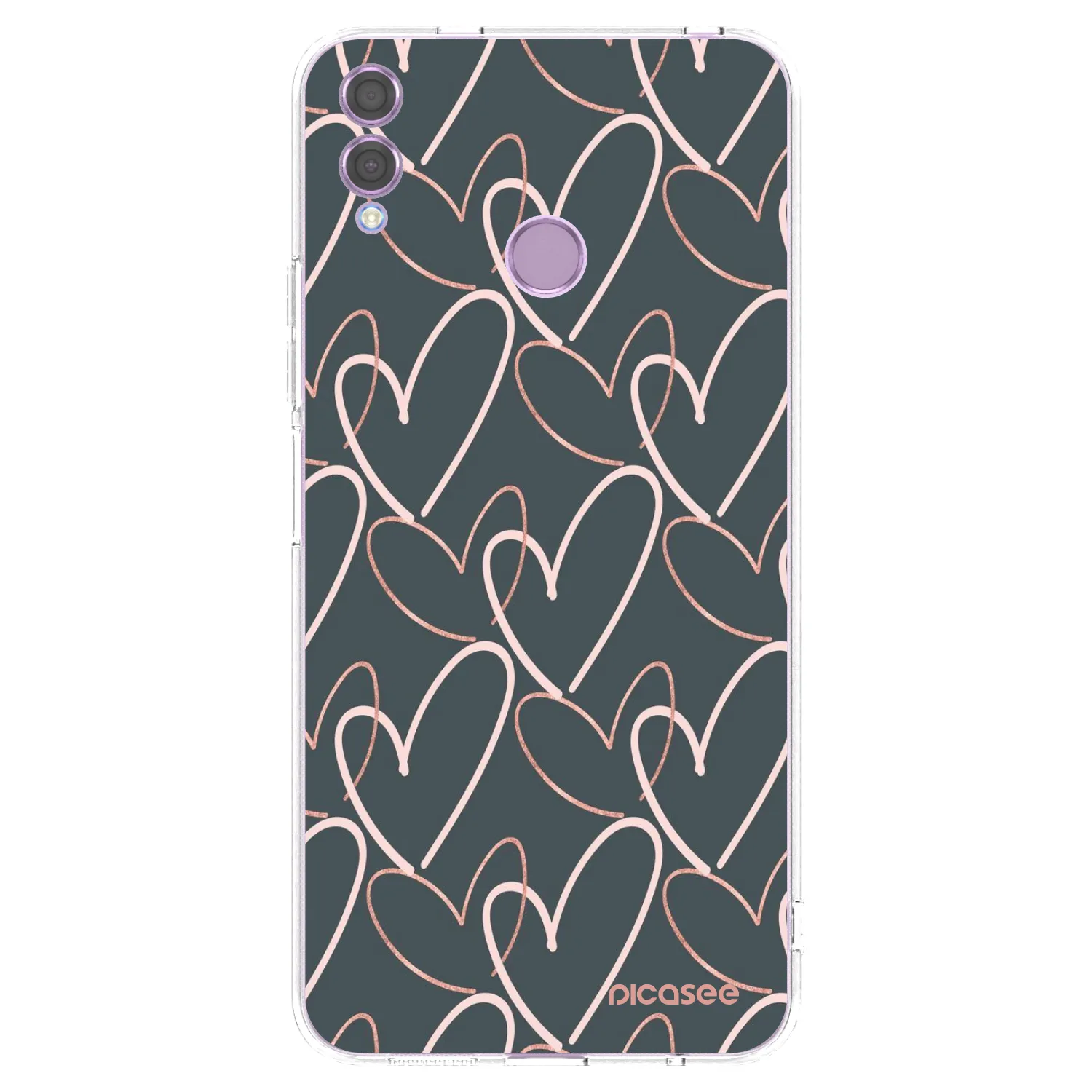Picasee husă transparentă din silicon pentru Honor 8X - Lots of love