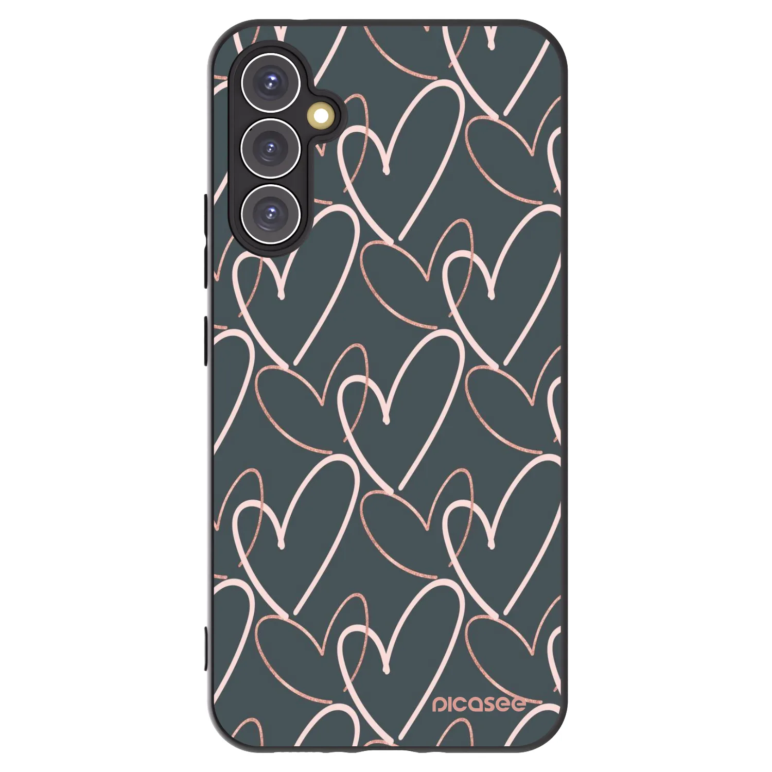 Picasee husă neagră din silicon pentru Samsung Galaxy A34 5G A346B - Lots of love
