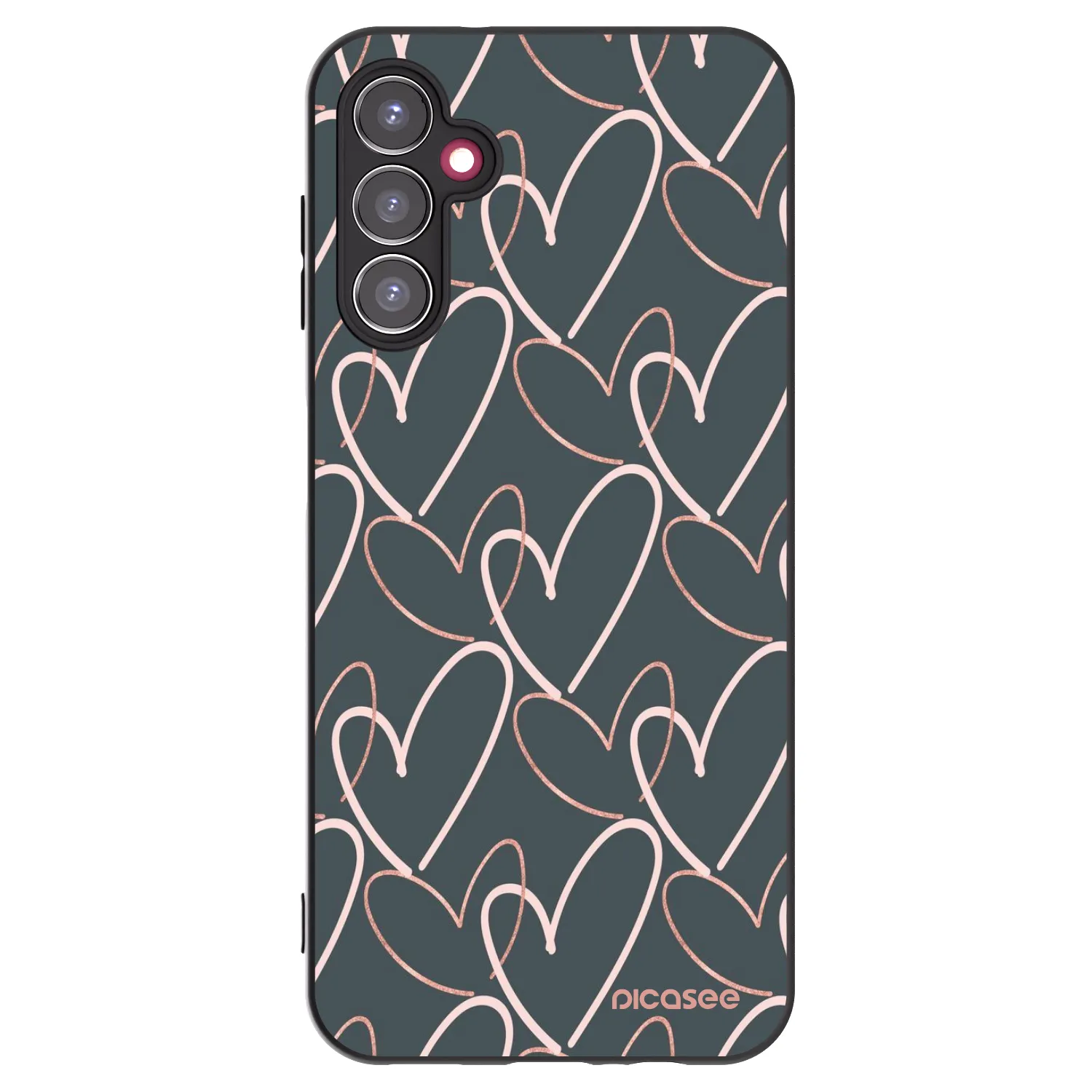 Picasee husă neagră din silicon pentru Samsung Galaxy A14 4G A145R - Lots of love