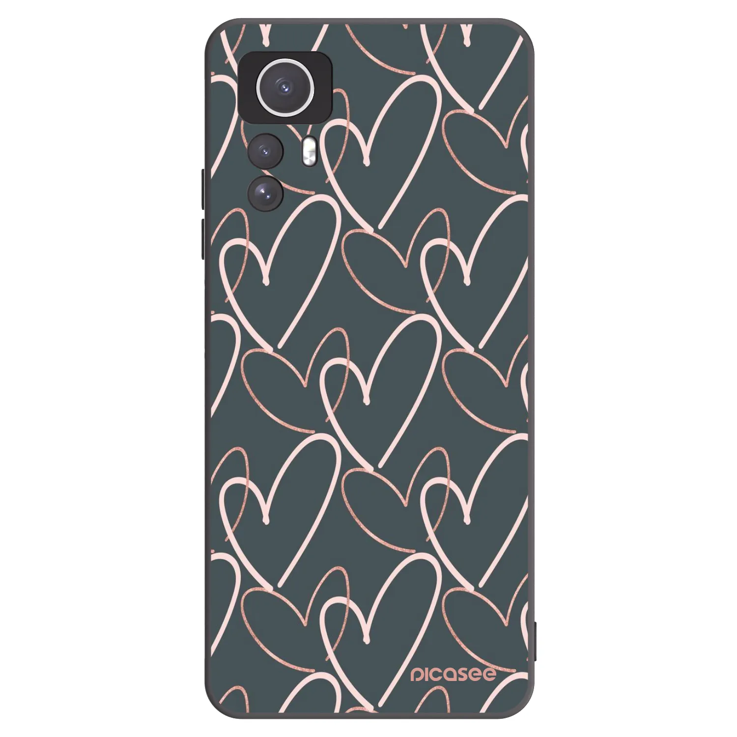 Picasee husă neagră din silicon pentru Xiaomi Redmi Note 12S - Lots of love