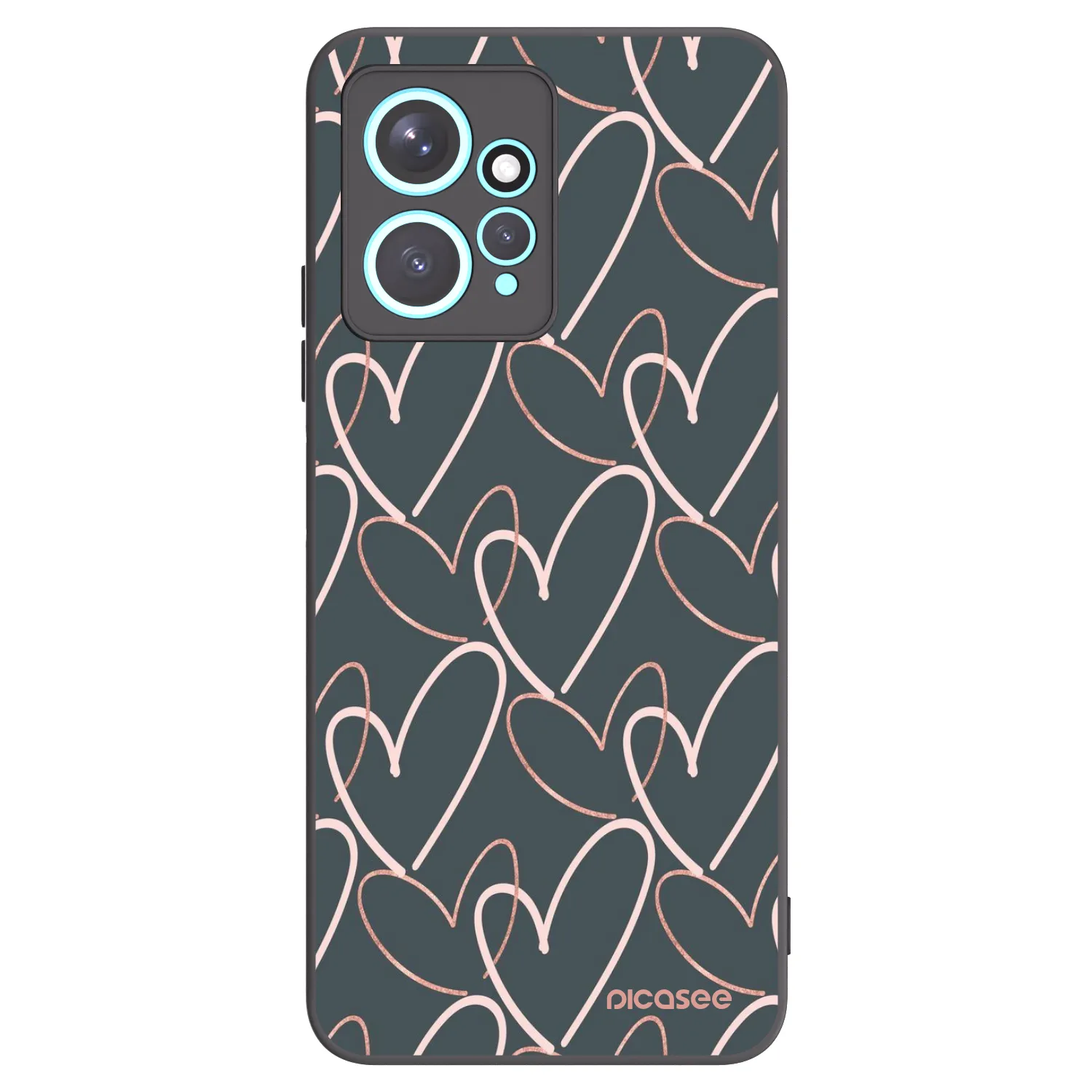 Picasee husă neagră din silicon pentru Xiaomi Redmi Note 12 4G - Lots of love