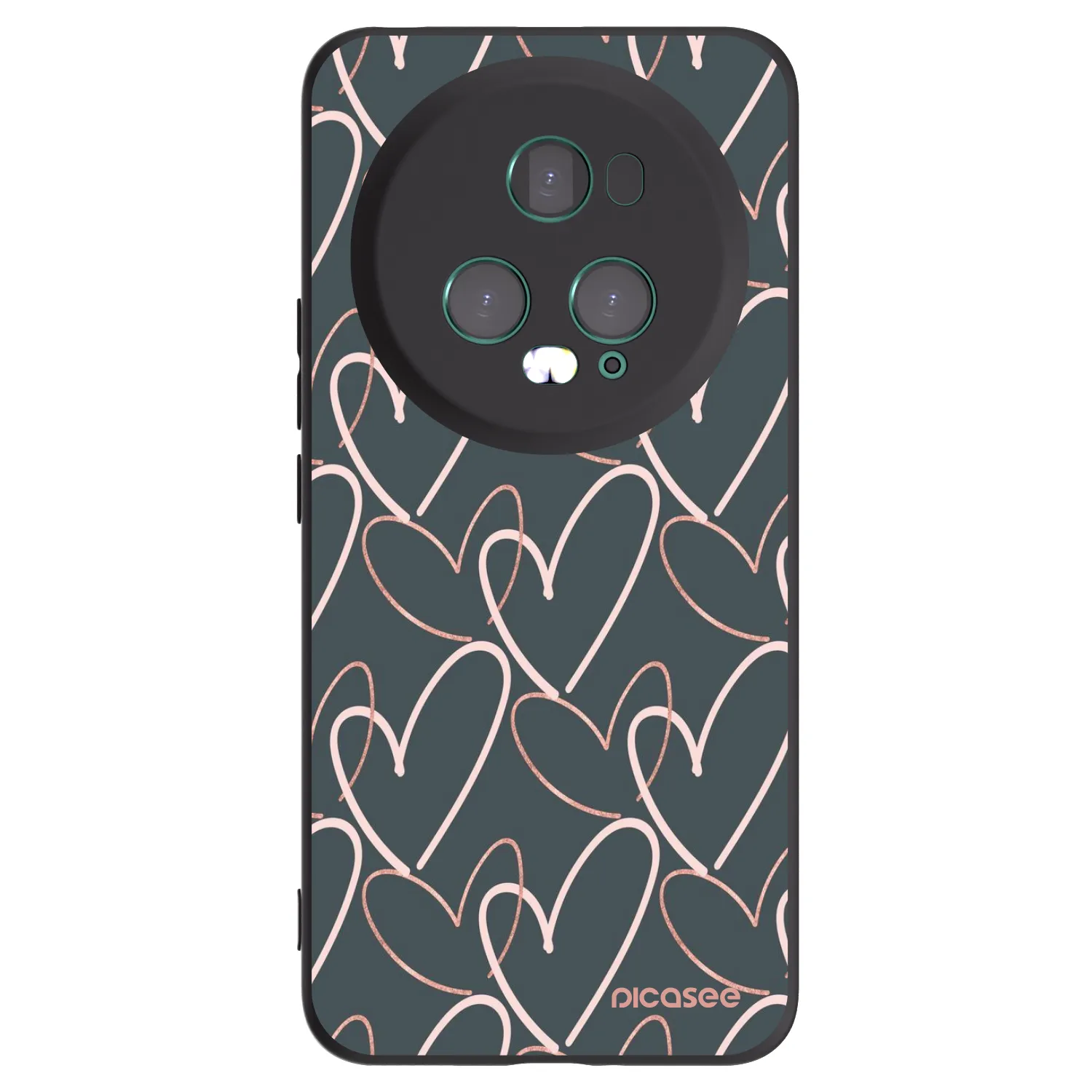 Picasee husă neagră din silicon pentru Honor Magic5 Pro - Lots of love