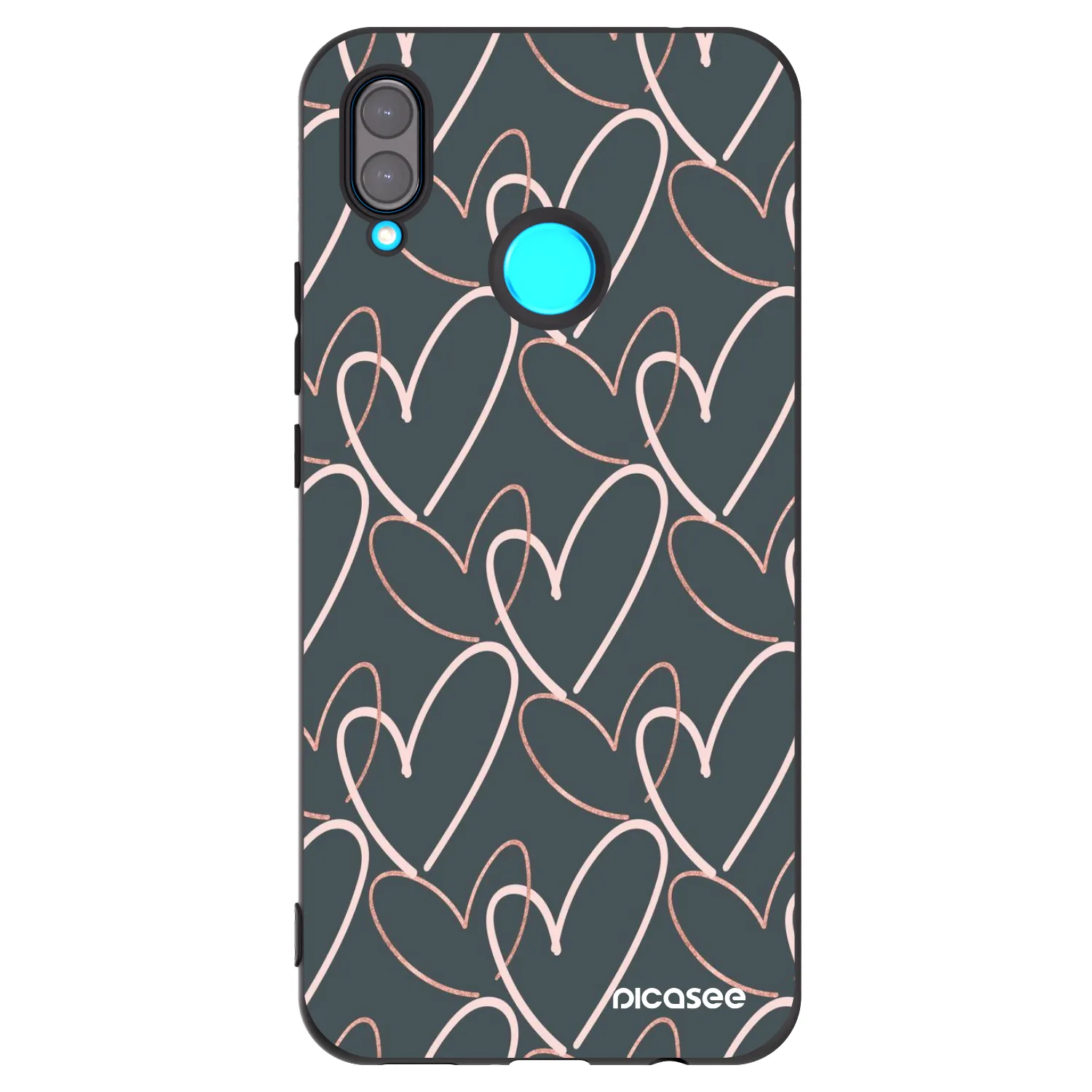 Picasee husă neagră din silicon pentru Huawei Nova 3 - Lots of love
