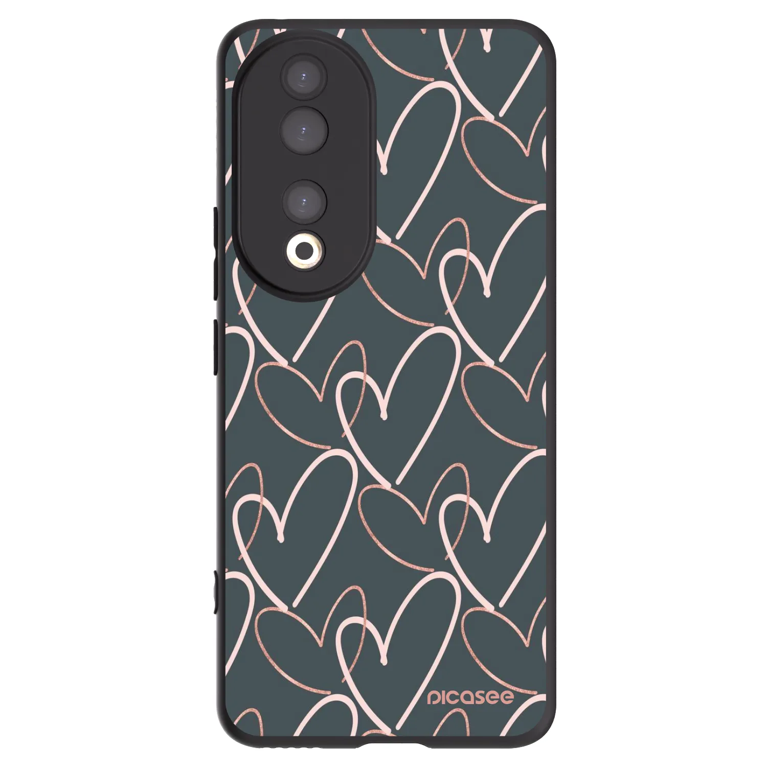 Picasee husă neagră din silicon pentru Honor 90 5G - Lots of love