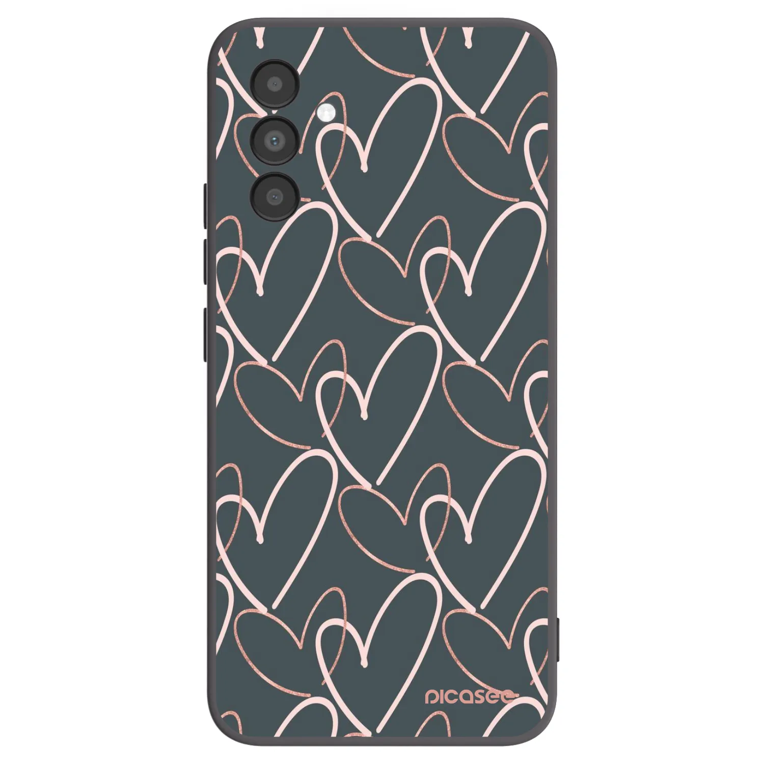 Picasee husă neagră din silicon pentru Samsung Galaxy A04s A047F - Lots of love