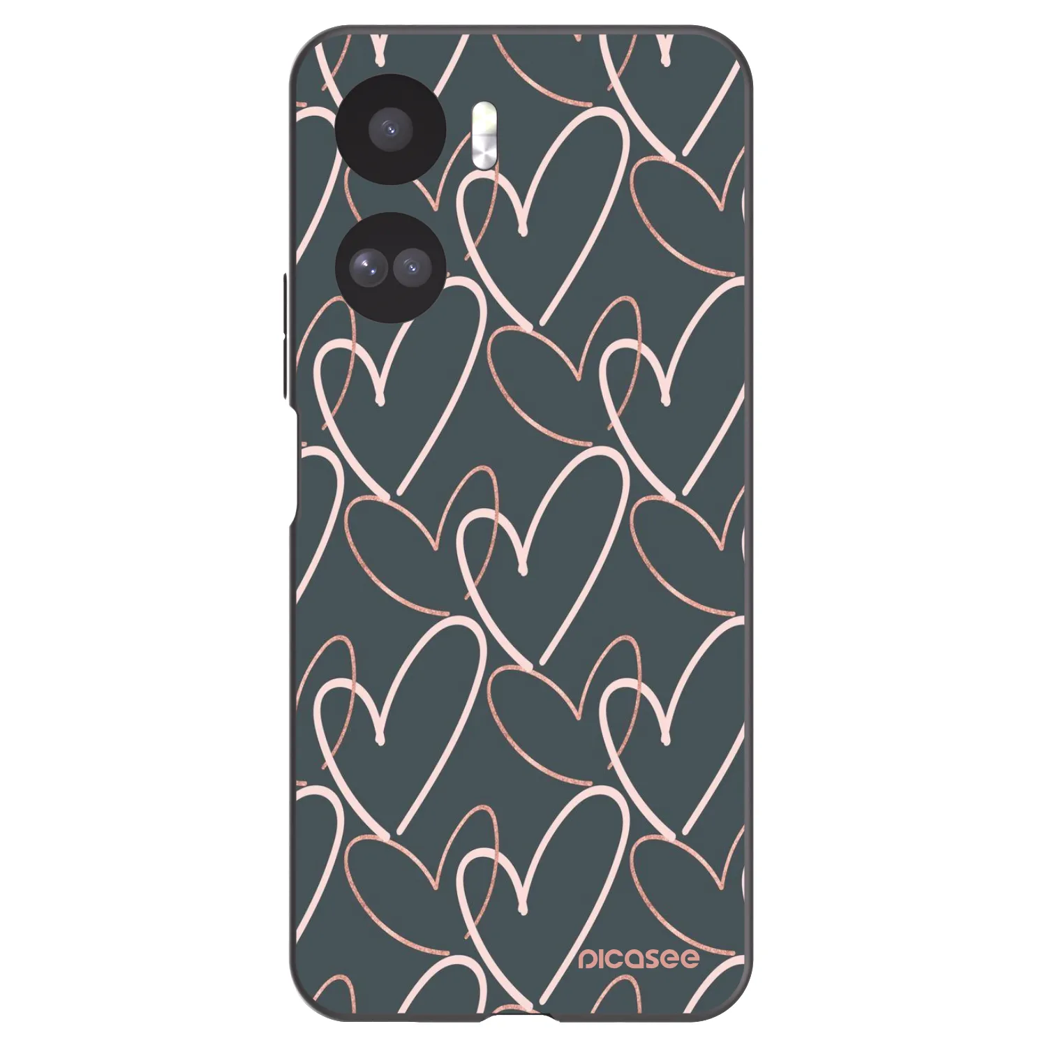Picasee husă neagră din silicon pentru Honor 90 Lite 5G - Lots of love