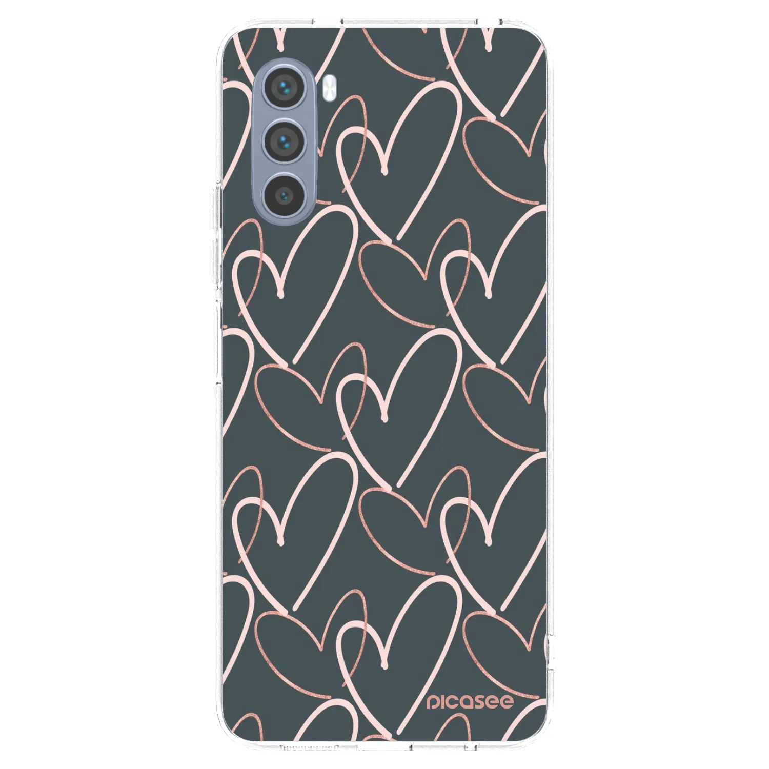 Picasee husă transparentă din silicon pentru Motorola Moto G62 - Lots of love