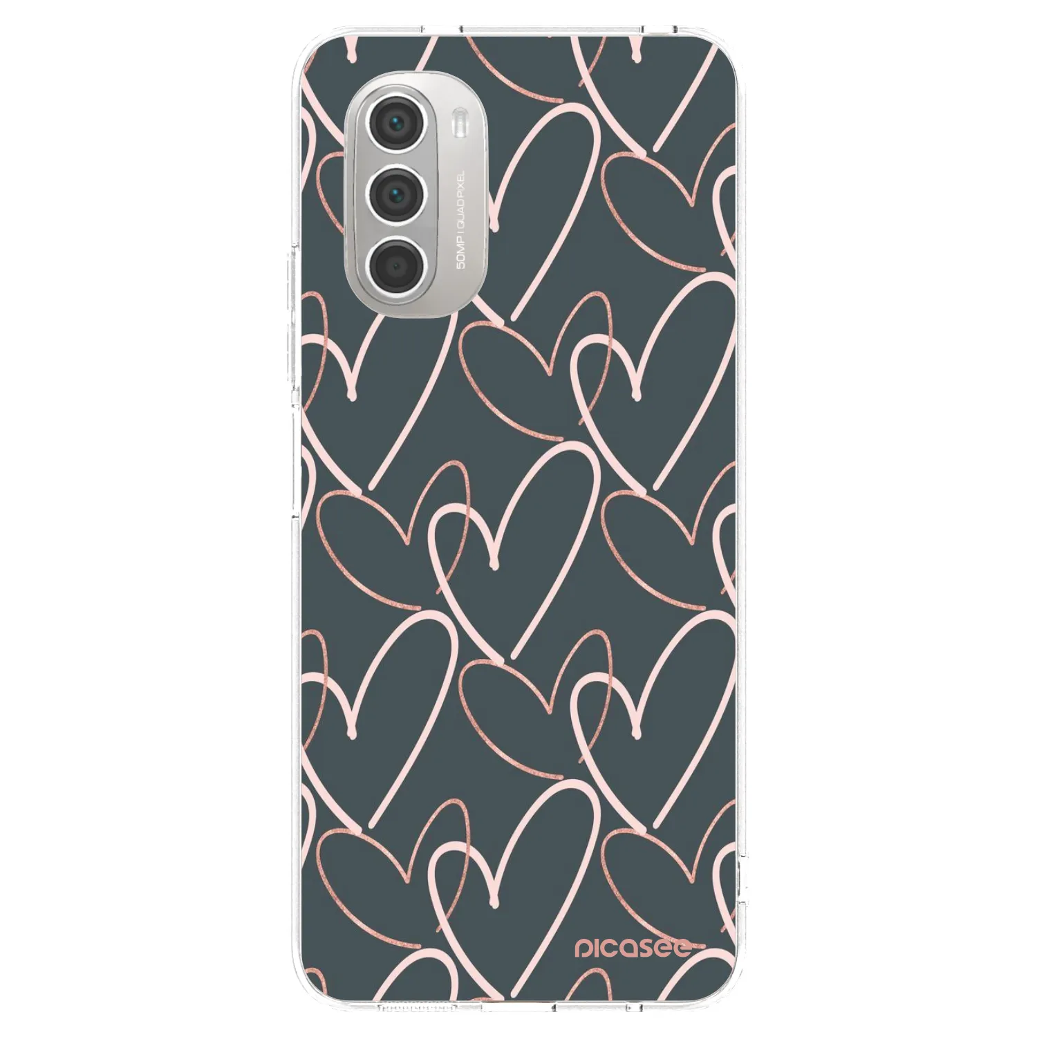 Picasee husă transparentă din silicon pentru Motorola Moto G51 - Lots of love