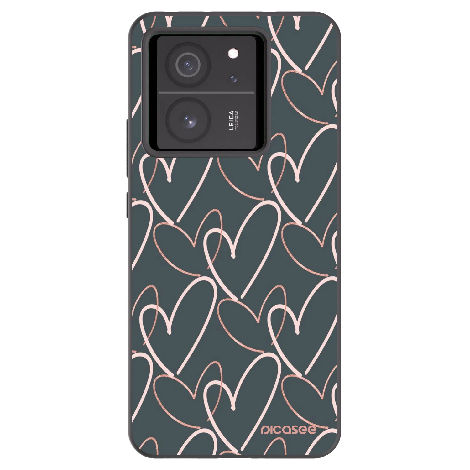 Picasee husă neagră din silicon pentru Xiaomi 13T Pro - Lots of love