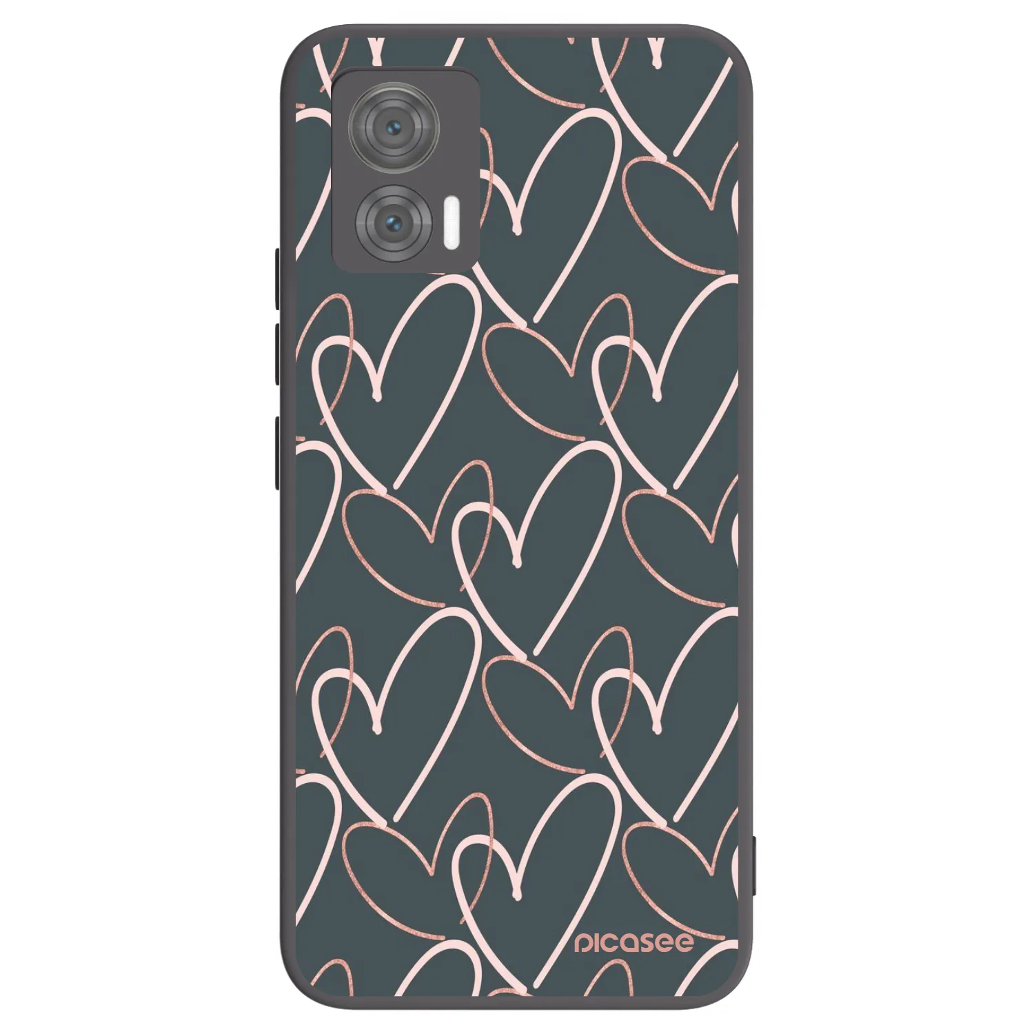 Picasee husă neagră din silicon pentru Motorola Edge 30 Neo - Lots of love