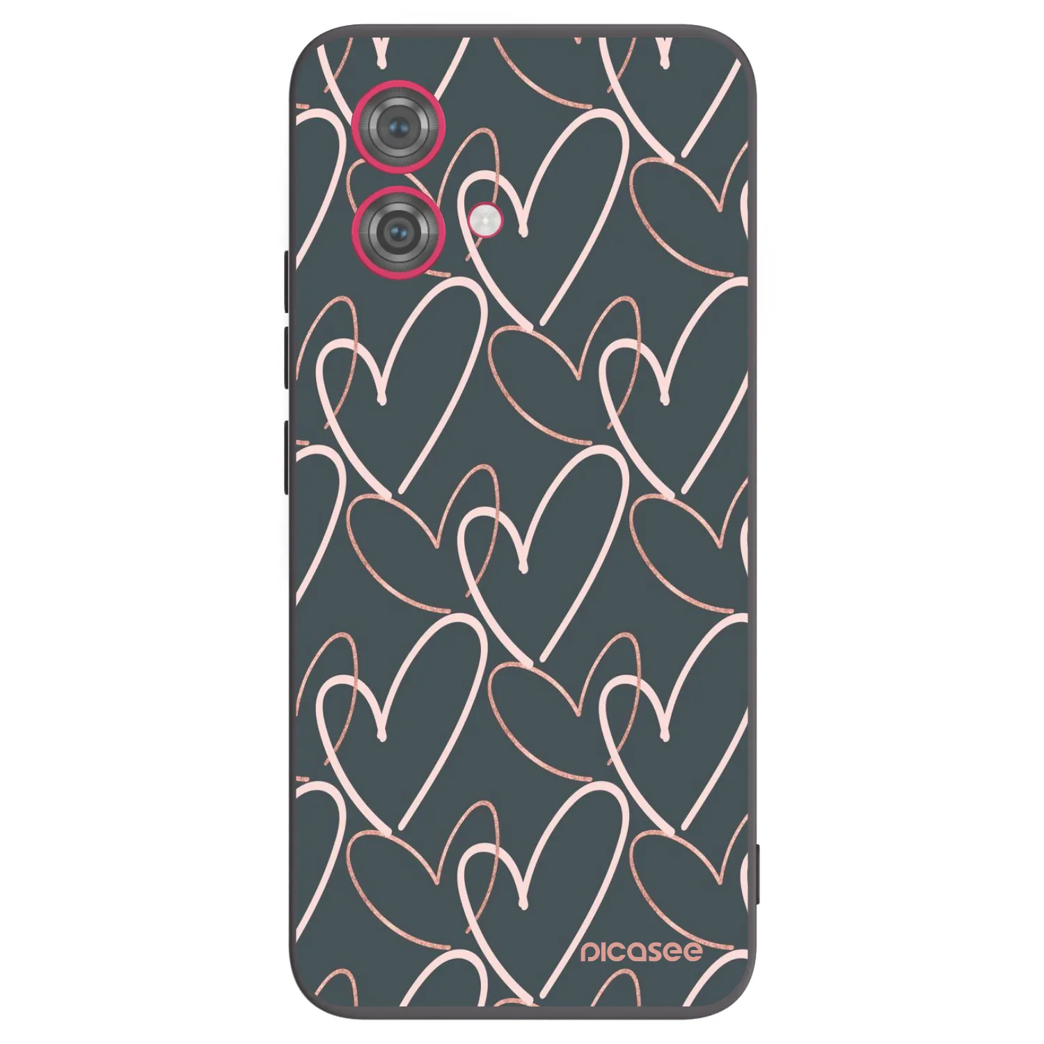 Picasee husă neagră din silicon pentru Motorola Moto G84 5G - Lots of love